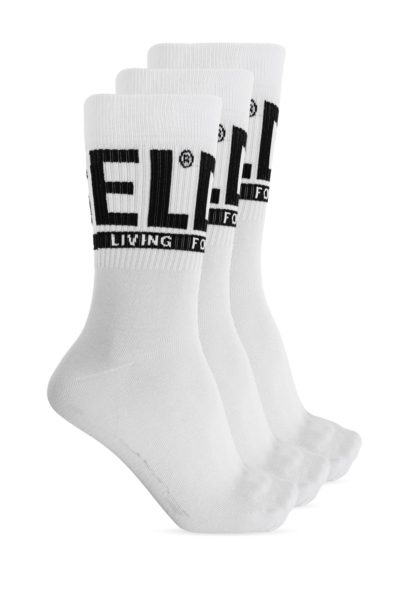 Diesel Three-pack Socks Skm-ray-threepack In White