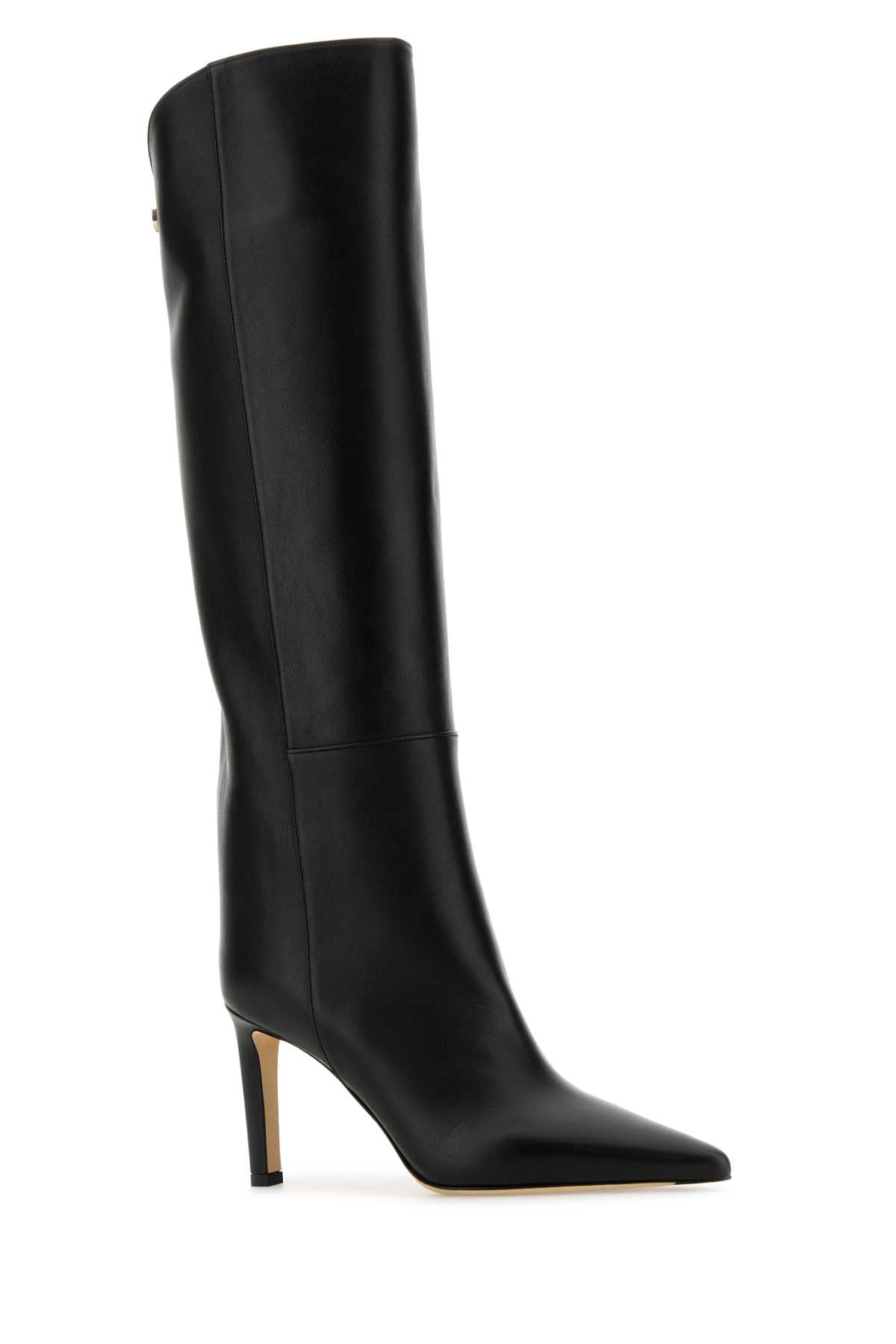 Shop Jimmy Choo Black Leather Alizze Boots