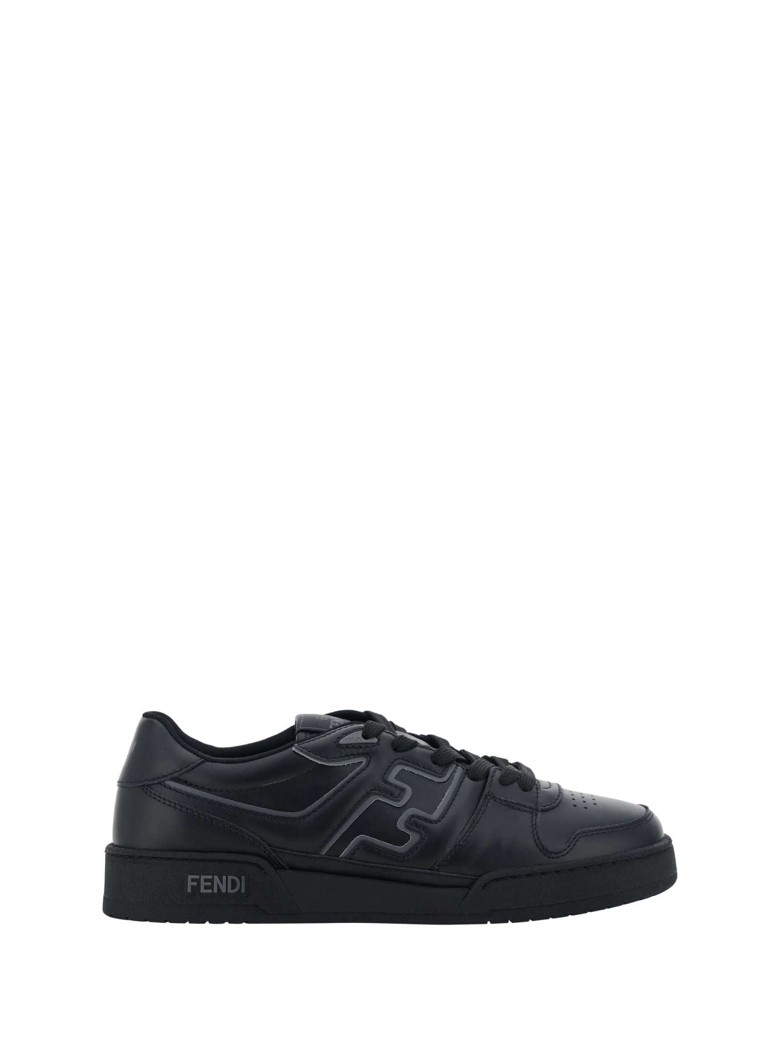 Shop Fendi Match Sneakers In Black
