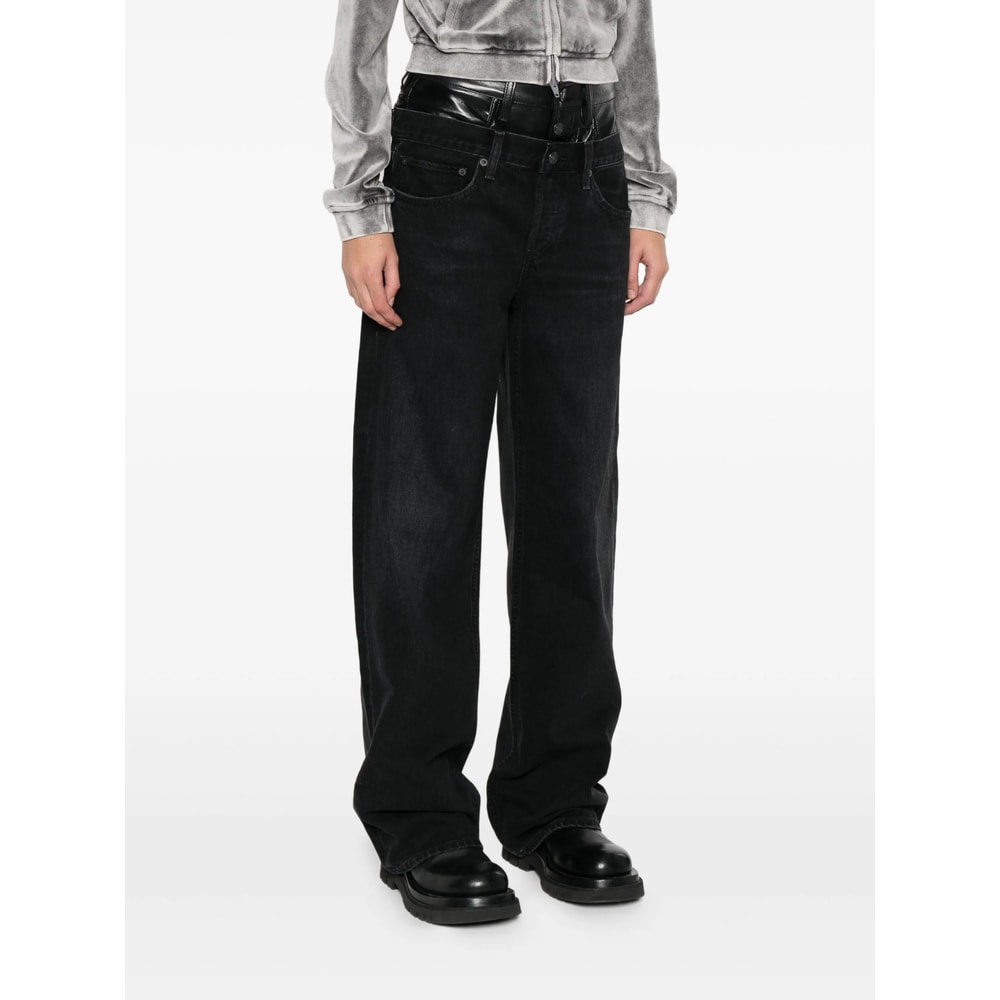 Agolde Straight-leg Jeans In Black