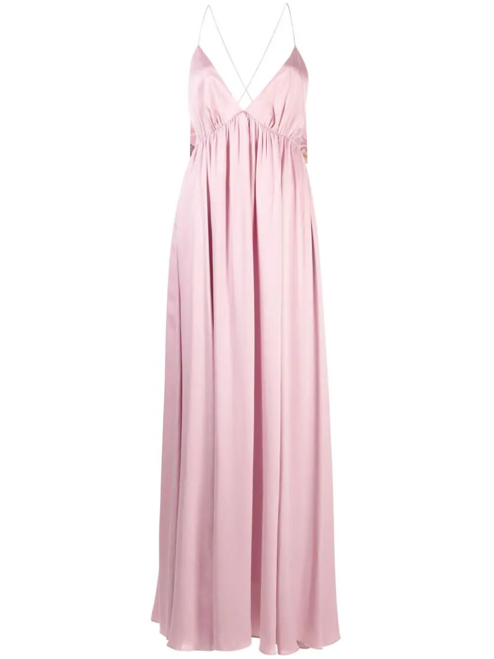 Shop Zimmermann Abito Lungo Sottoveste In Pink