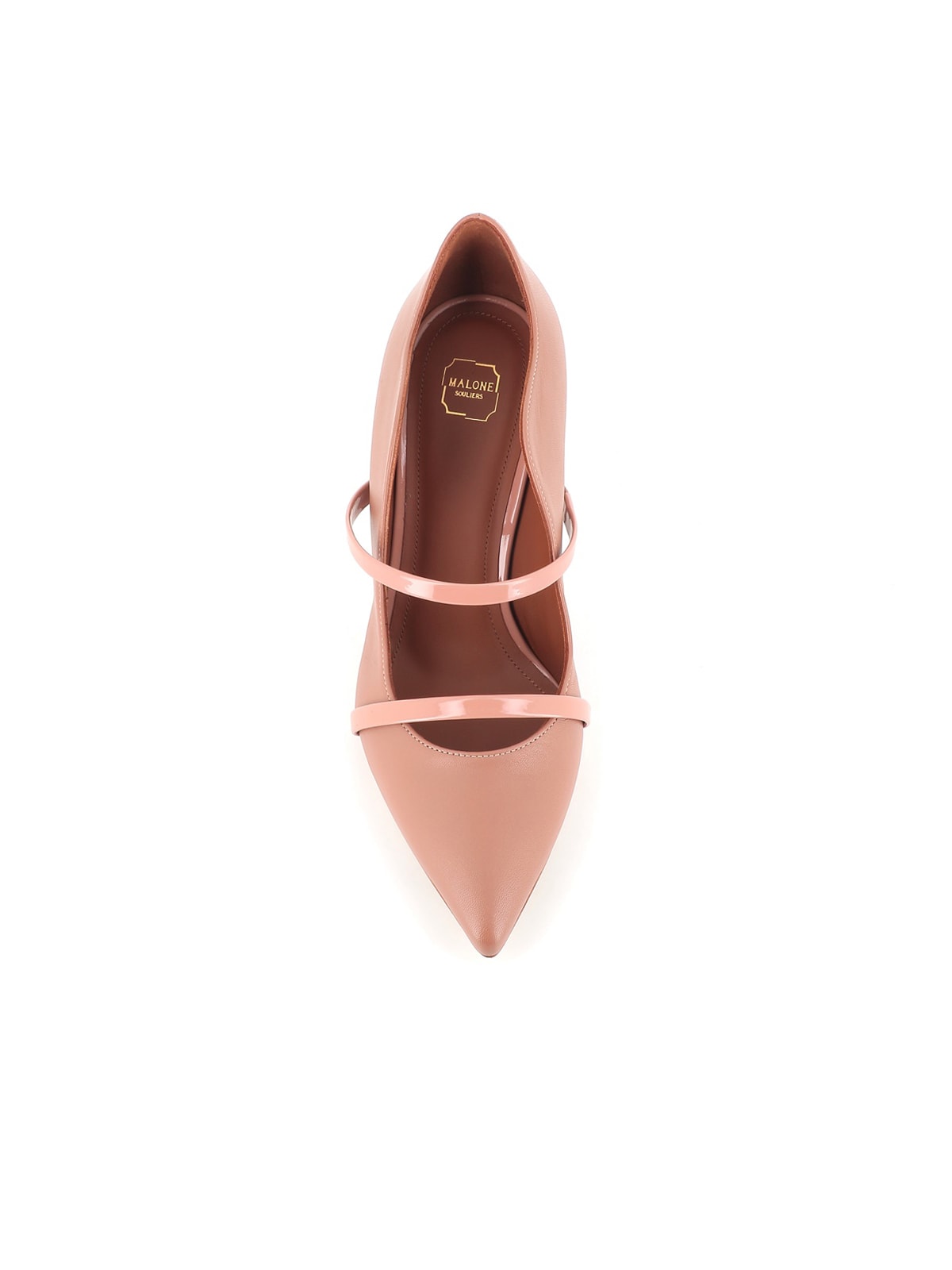 Shop Malone Souliers Décolleté Maureen Pump 70-10 In Nude