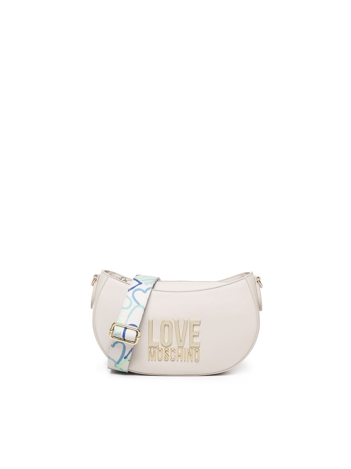 Shop Love Moschino Jelly Shoulder Bag In Ivory