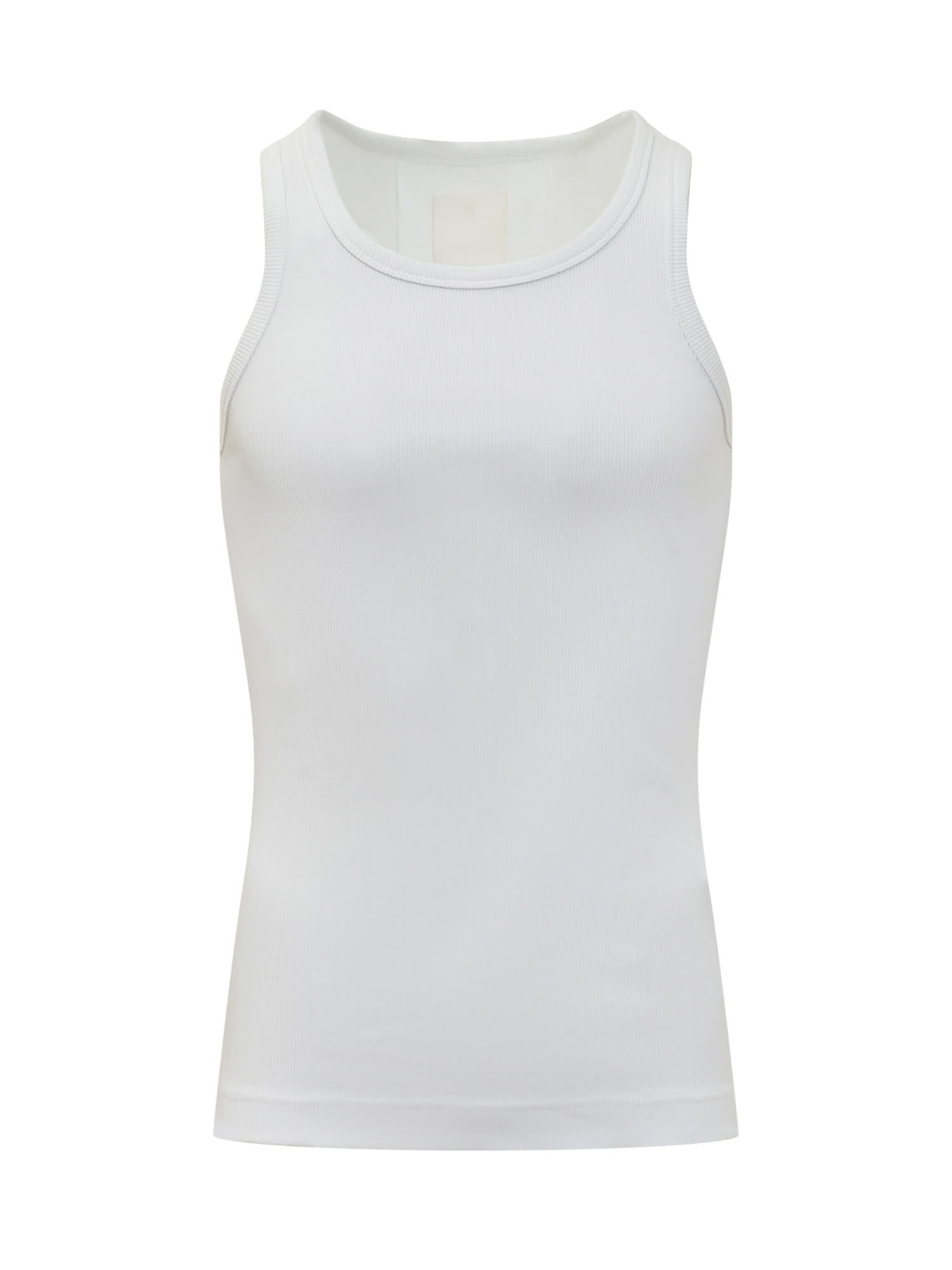 Shop Givenchy Tank Top With 4g Logo In White