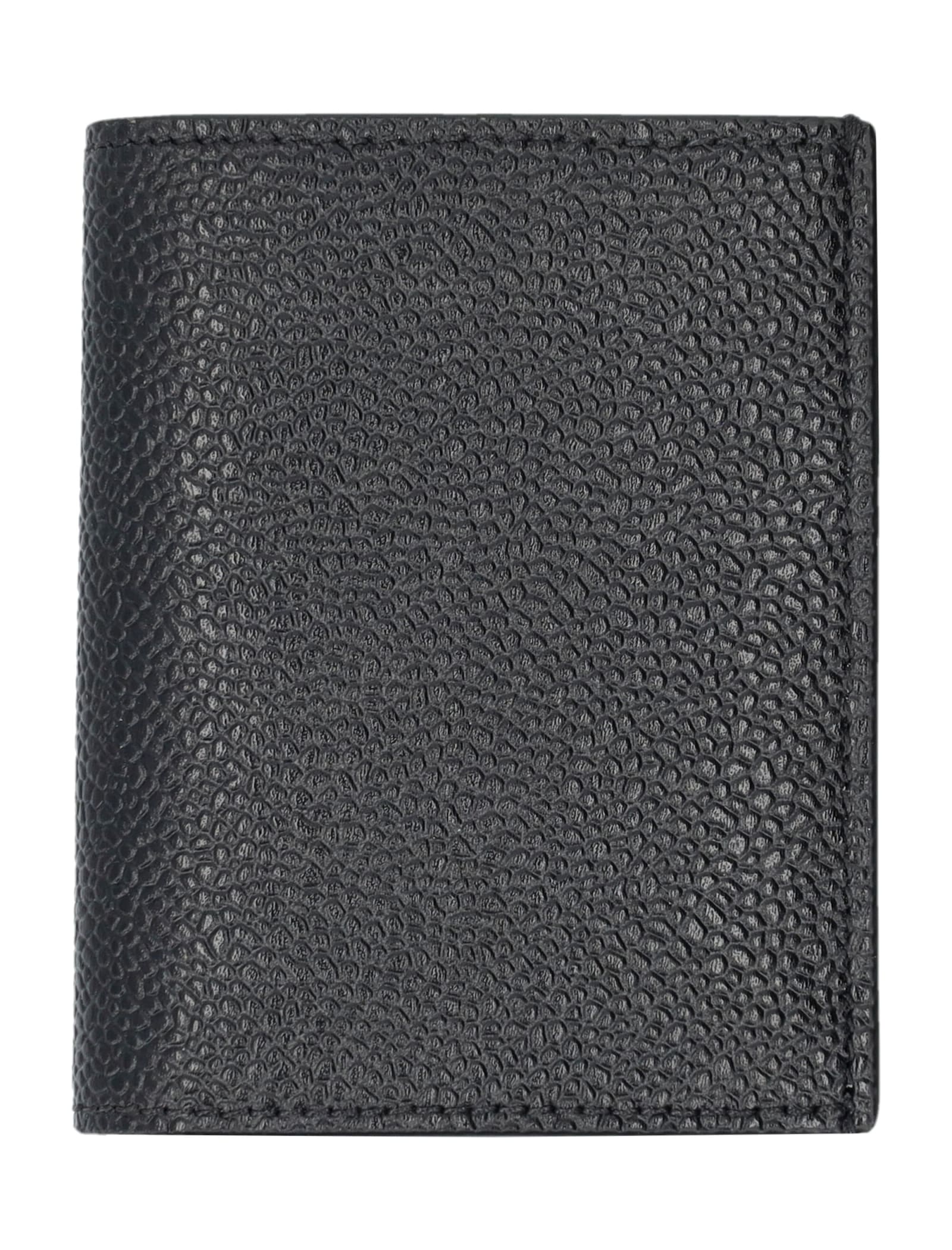 Shop Thom Browne Double Card Holder In Black