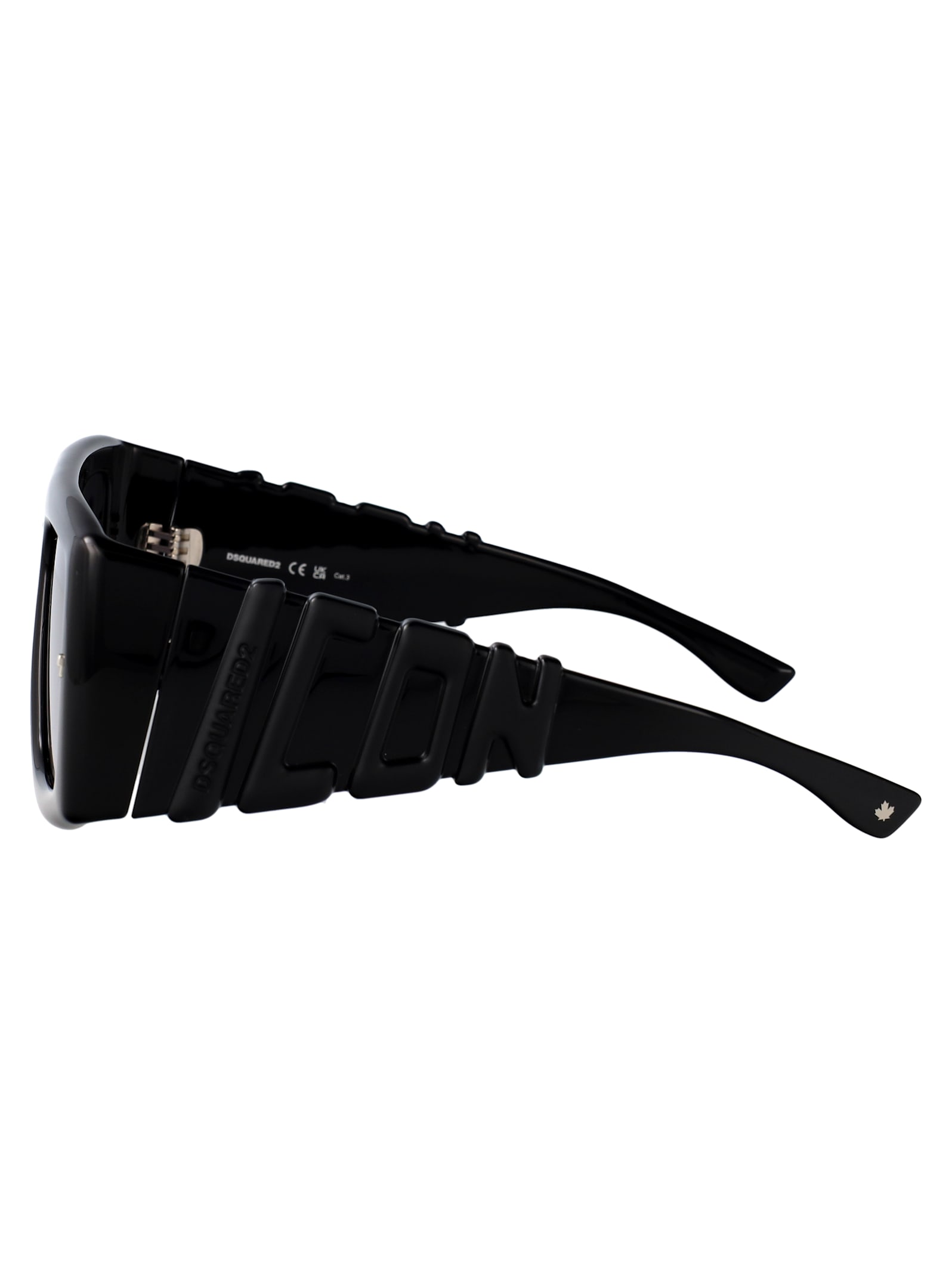 Dsquared2 Black Injectate Sunglasses In Black