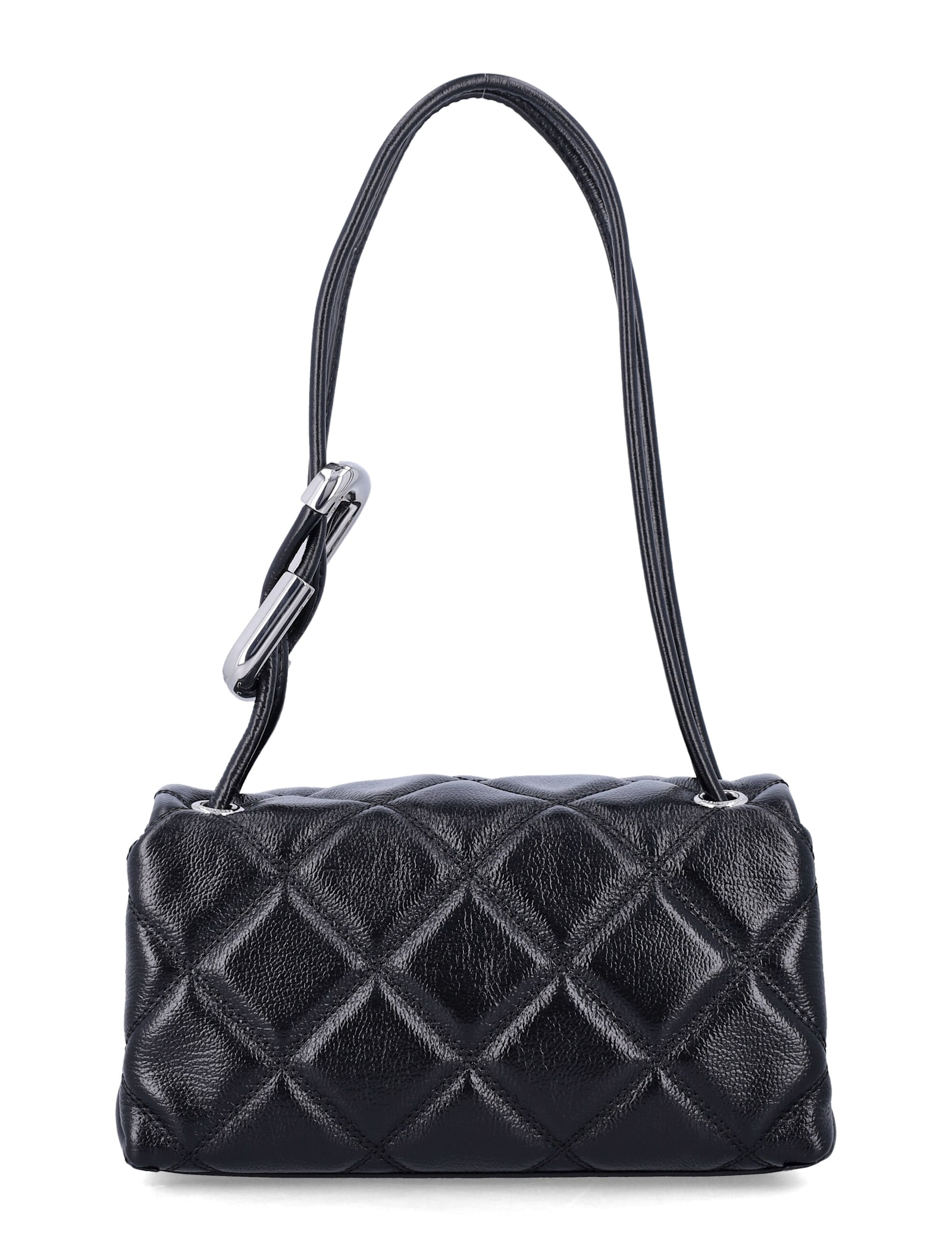 Marc Jacobs Quilted Mini Dual Leather Shoulder Bag In Orange