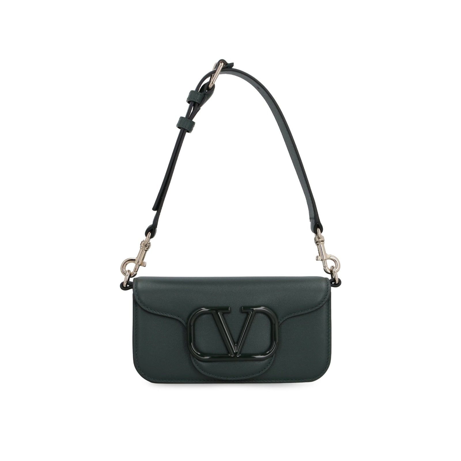 Shop Valentino Garavani Loco Mini Shoulder Bag In Black