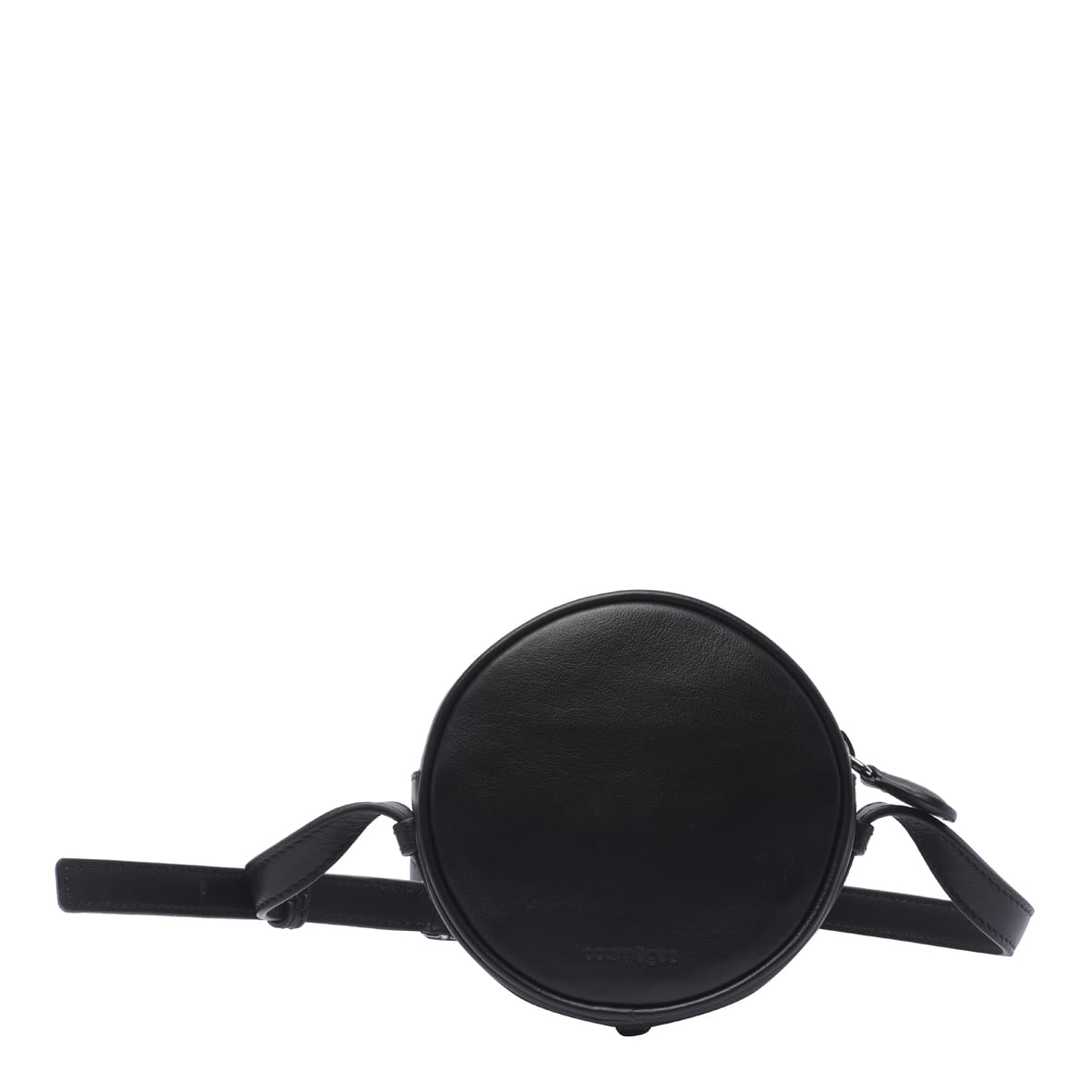 Shop Courrèges Small Reedition Circle Bag In Black