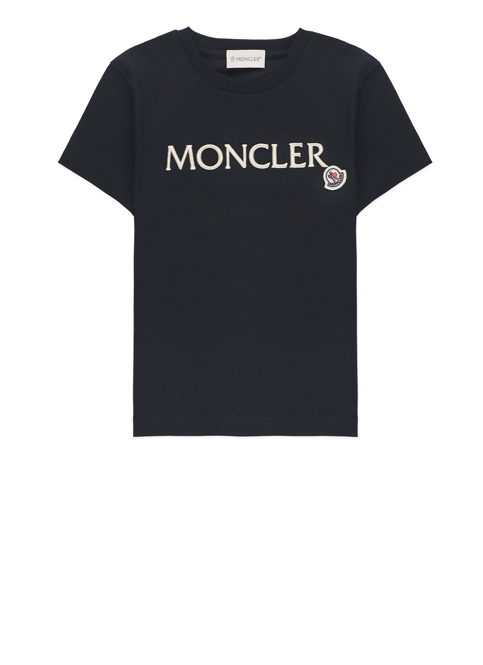 Moncler Logoed T-shirt In Black