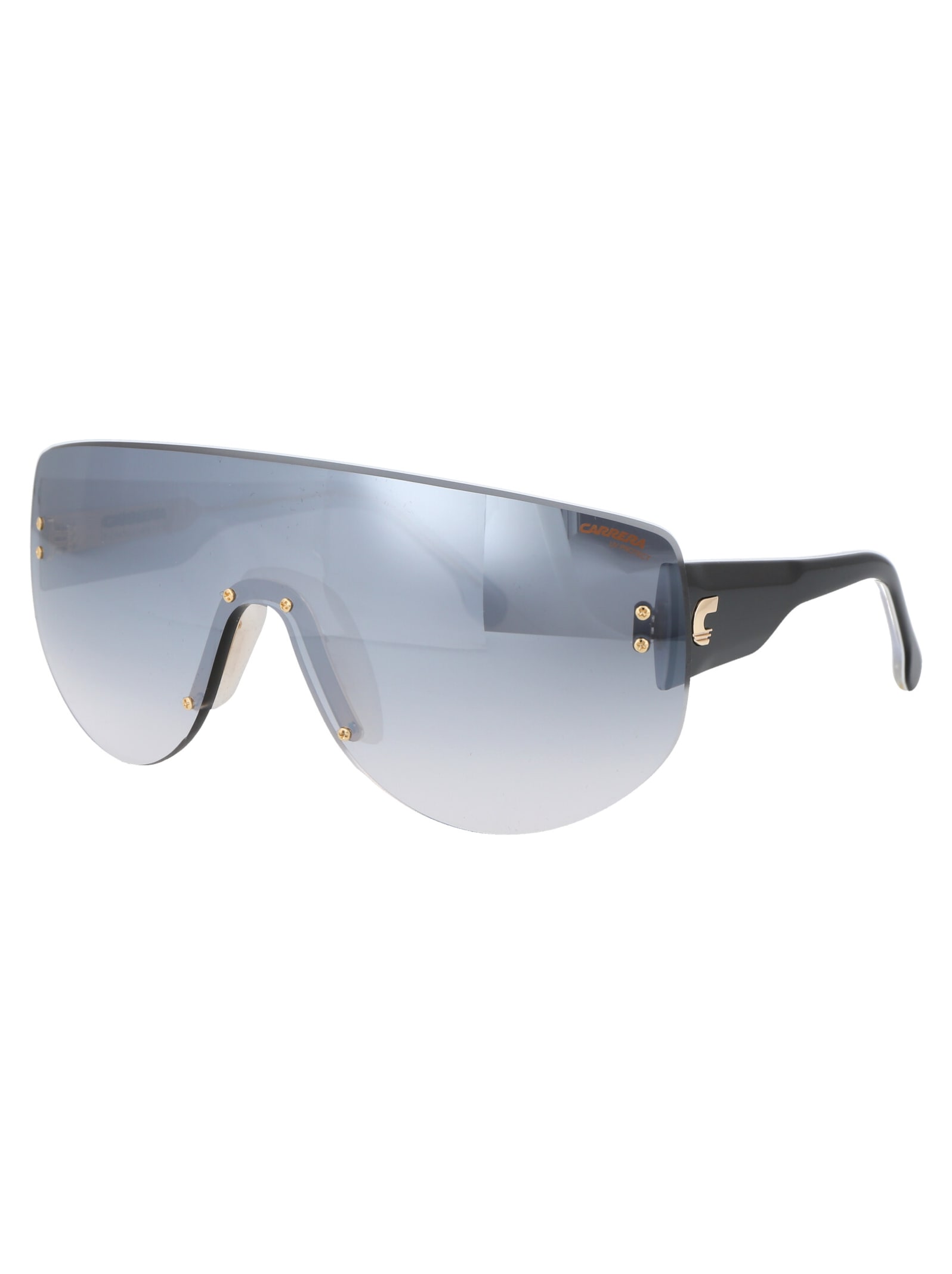 Shop Carrera Flaglab 12 Sunglasses In 79dic Silver Black