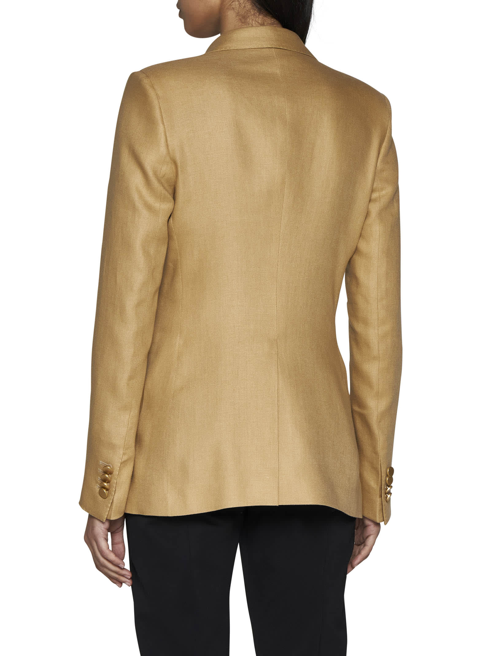 Shop Tagliatore Blazer In Beige