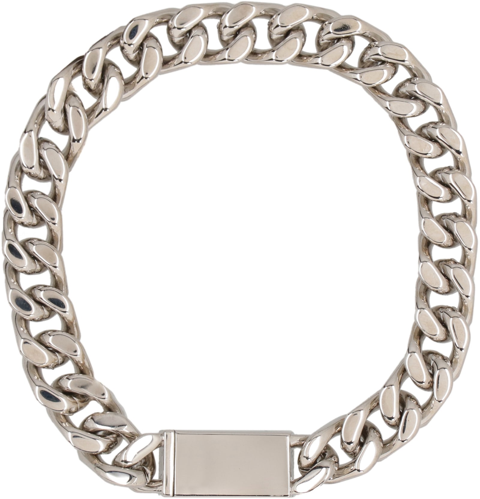 Shop Vetements Steel Chain Bracelet In Silver