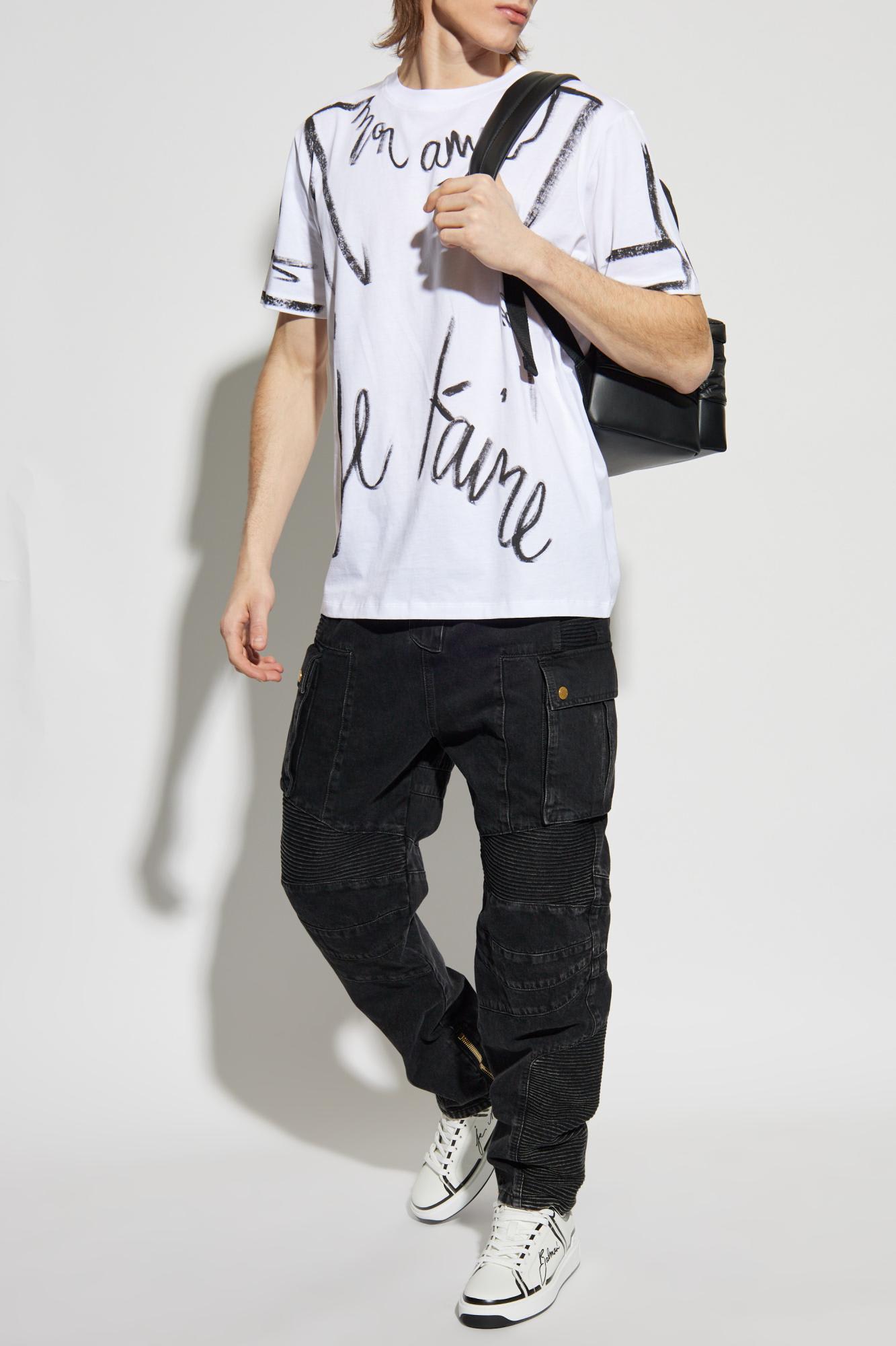 Shop Balmain T-shirt With Print