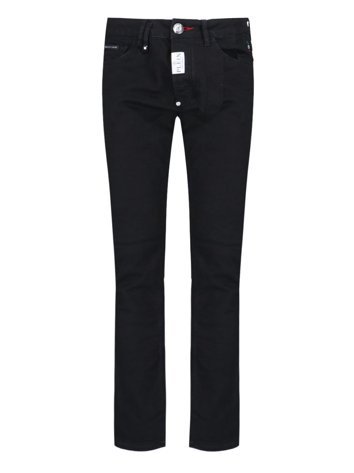 Shop Philipp Plein Slim Jeans In Black