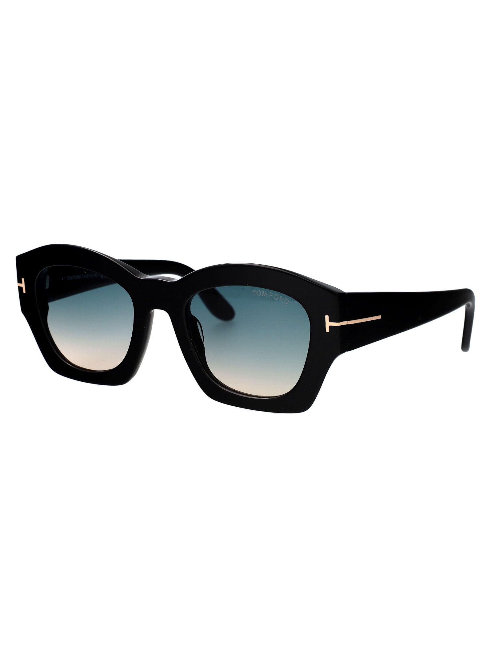 Tom Ford Square-frame Sunglasses In Black Blue