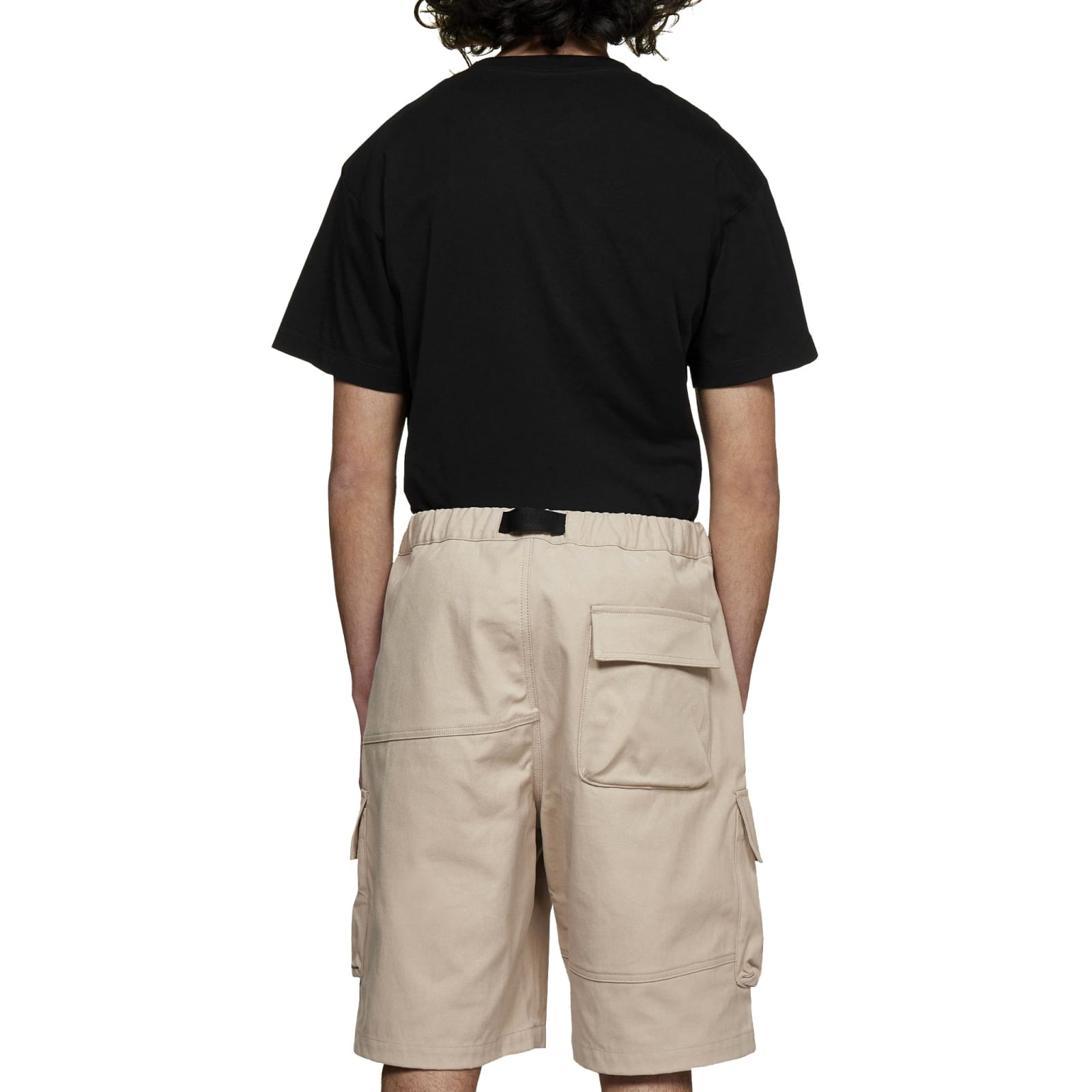 Ambush Cotton Bermuda Shorts In Beige