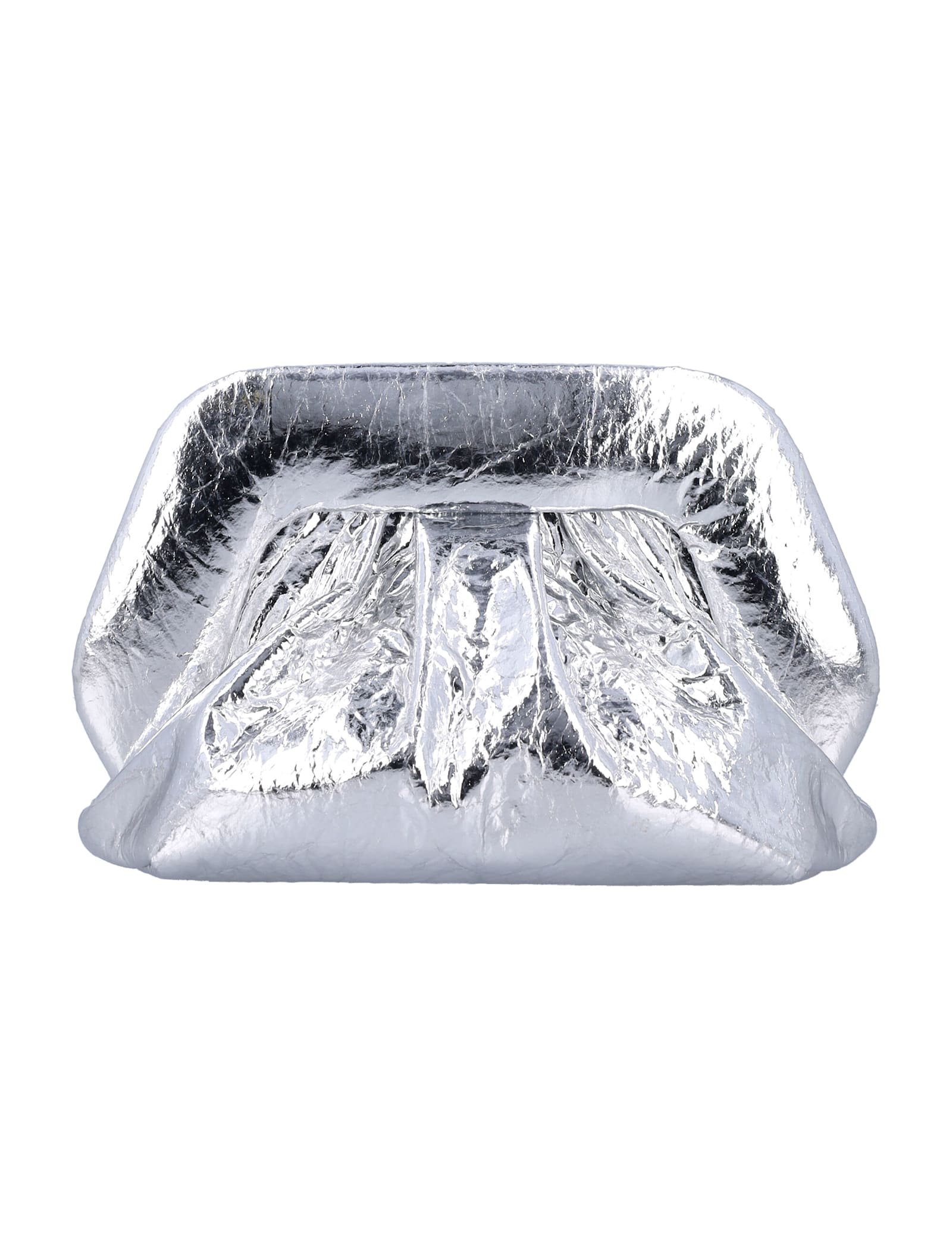 Themoirè Gea Pineapple Clutch In Silver