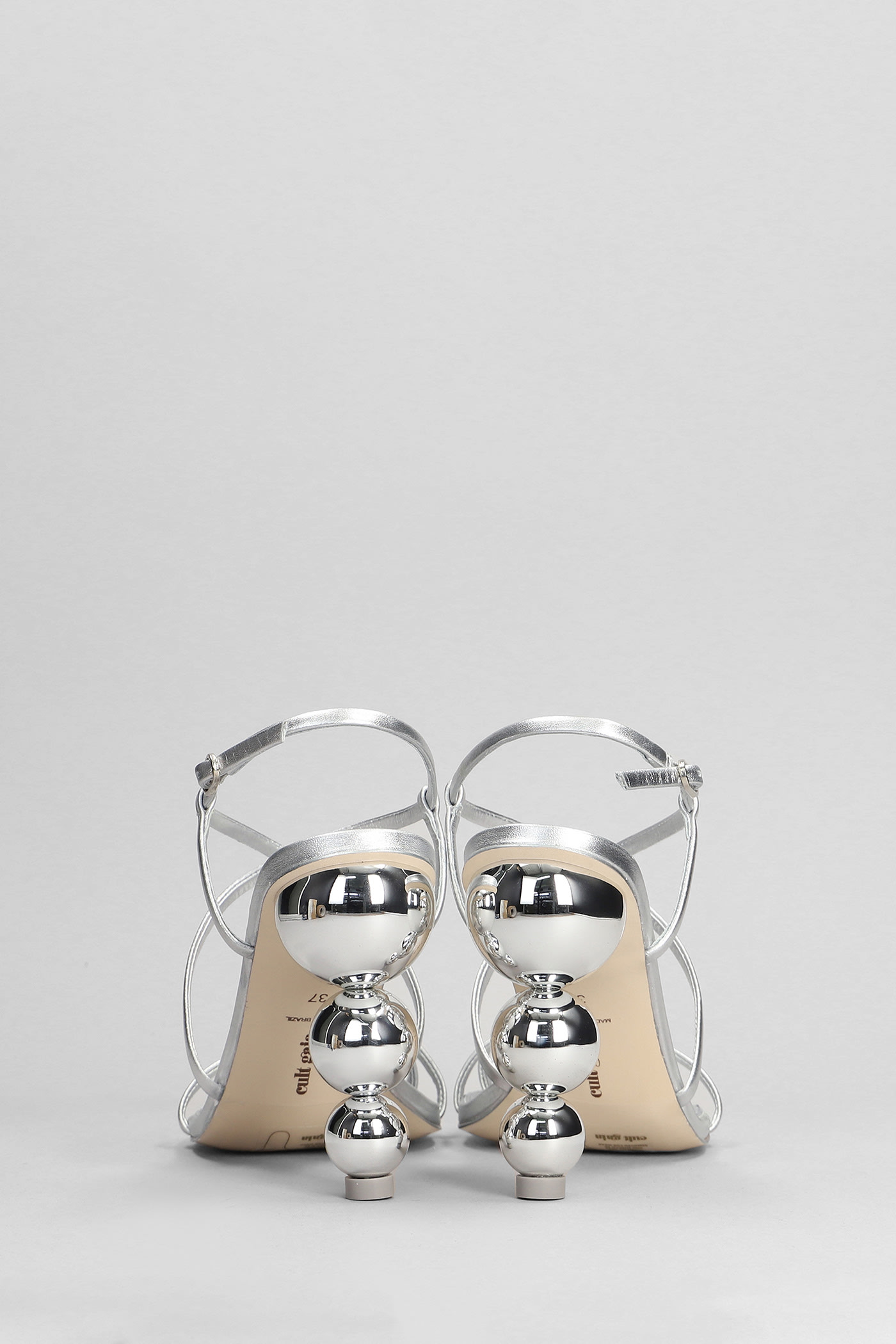 Shop Cult Gaia Robyn Sandals In Silver Leather Sandals