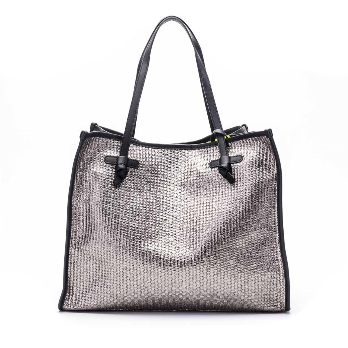 Gianni Chiarini Top Handle Bag In Silver - Yellow | ModeSens