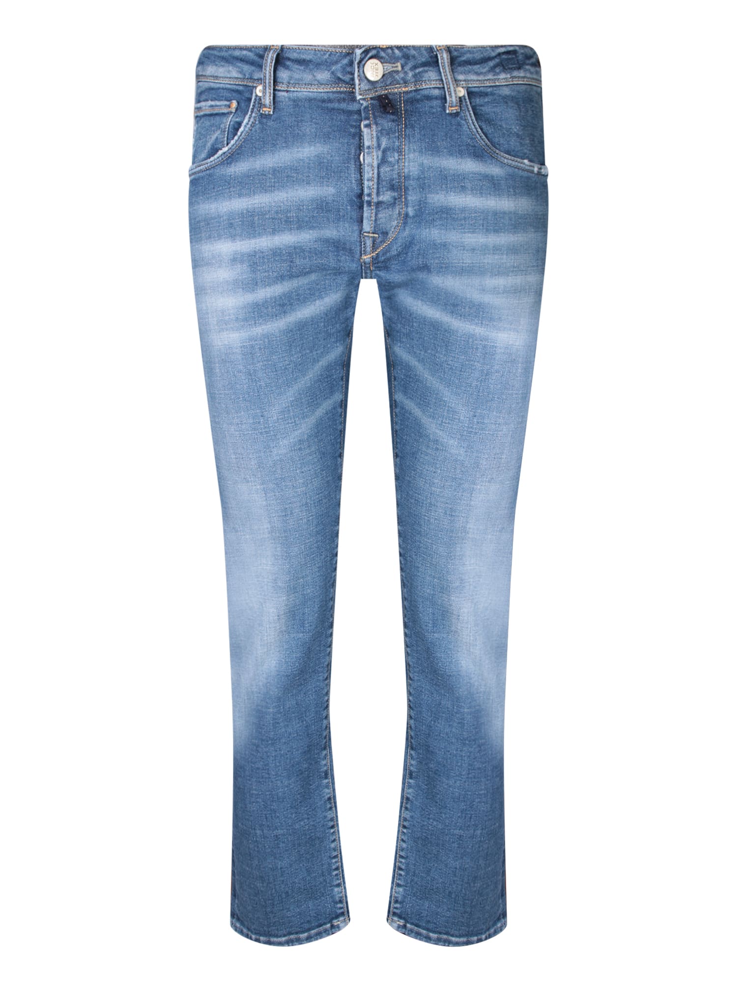 Shop Incotex 5t Distressed Blue Jeans