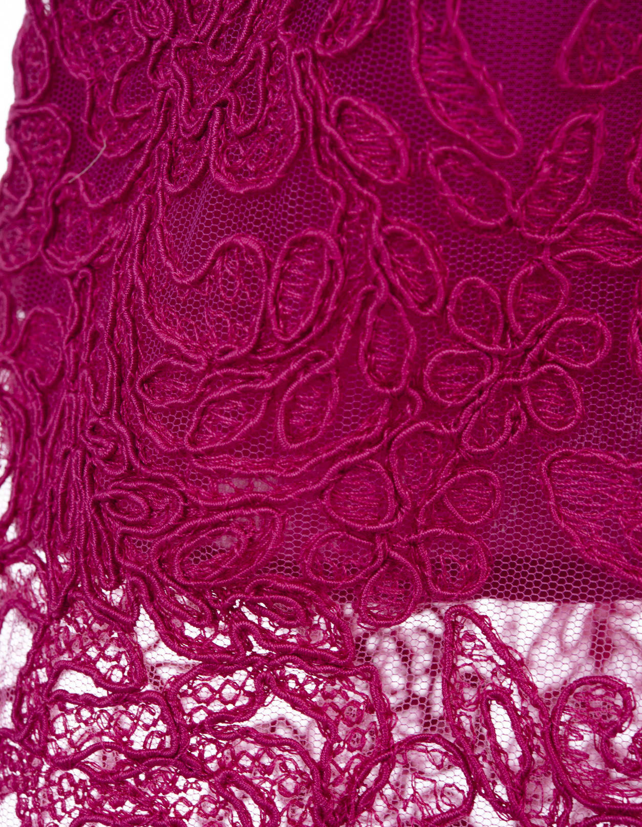Shop Ermanno Scervino Fuchsia Lace Longuette Skirt In Pink