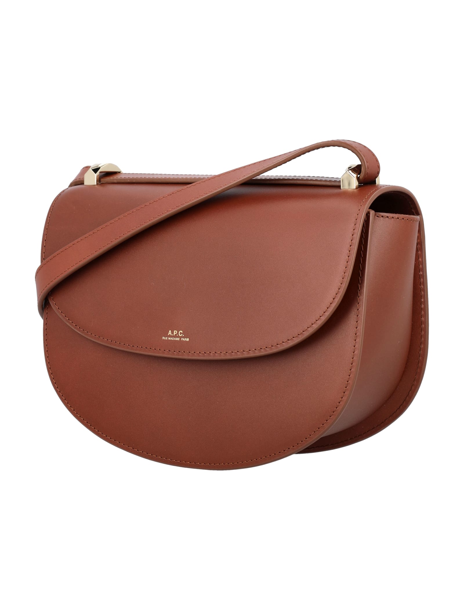 Shop Apc Genève Bag In Hazelnut