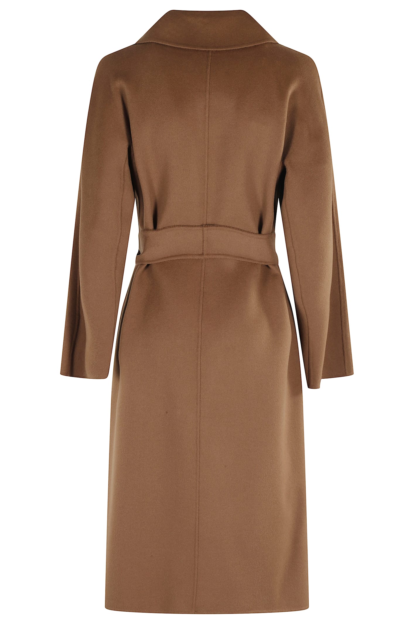 Max Mara Studio Cles Wool And Cashmere Coat In Brown