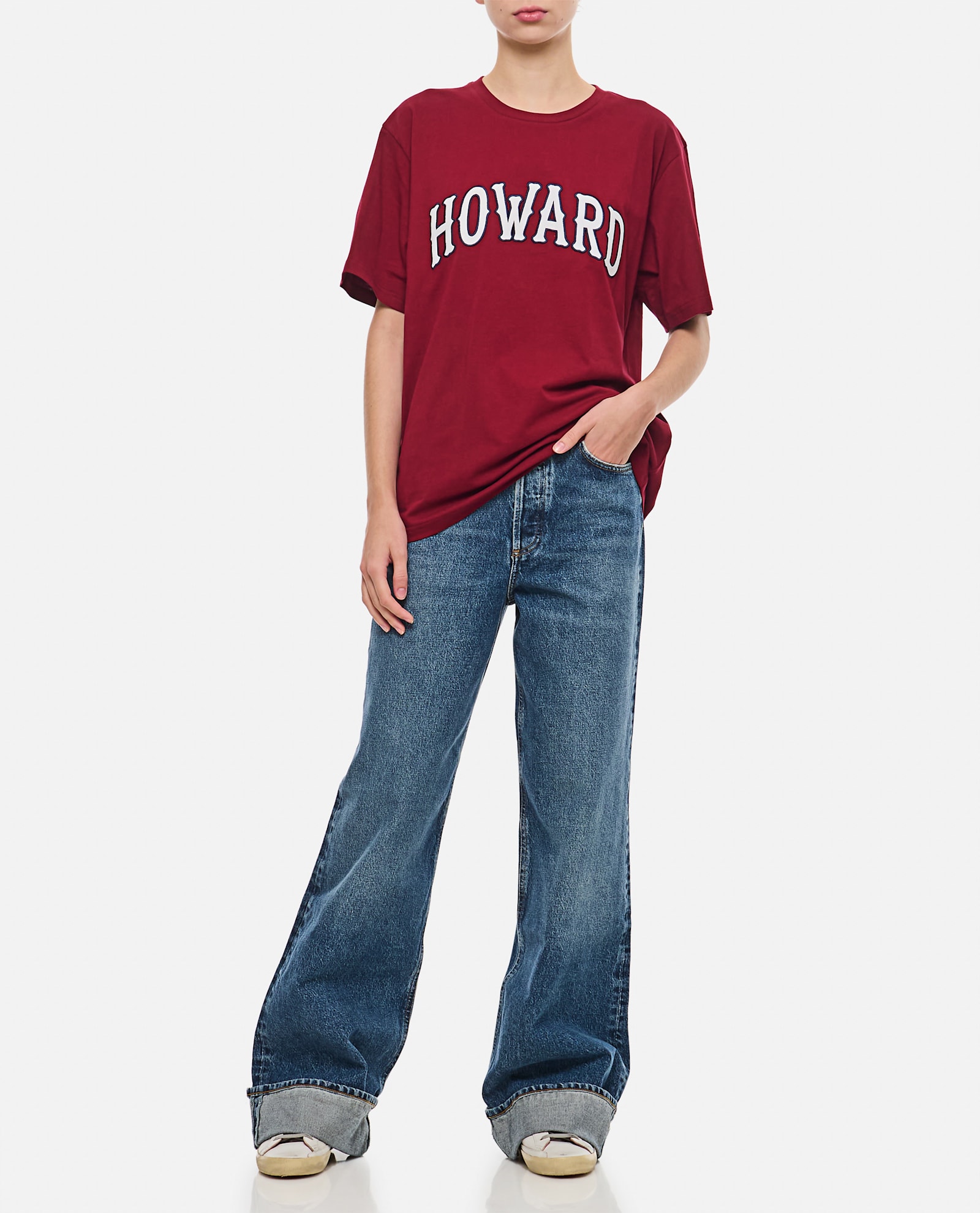 Shop Wales Bonner Howard T-shirt In Red