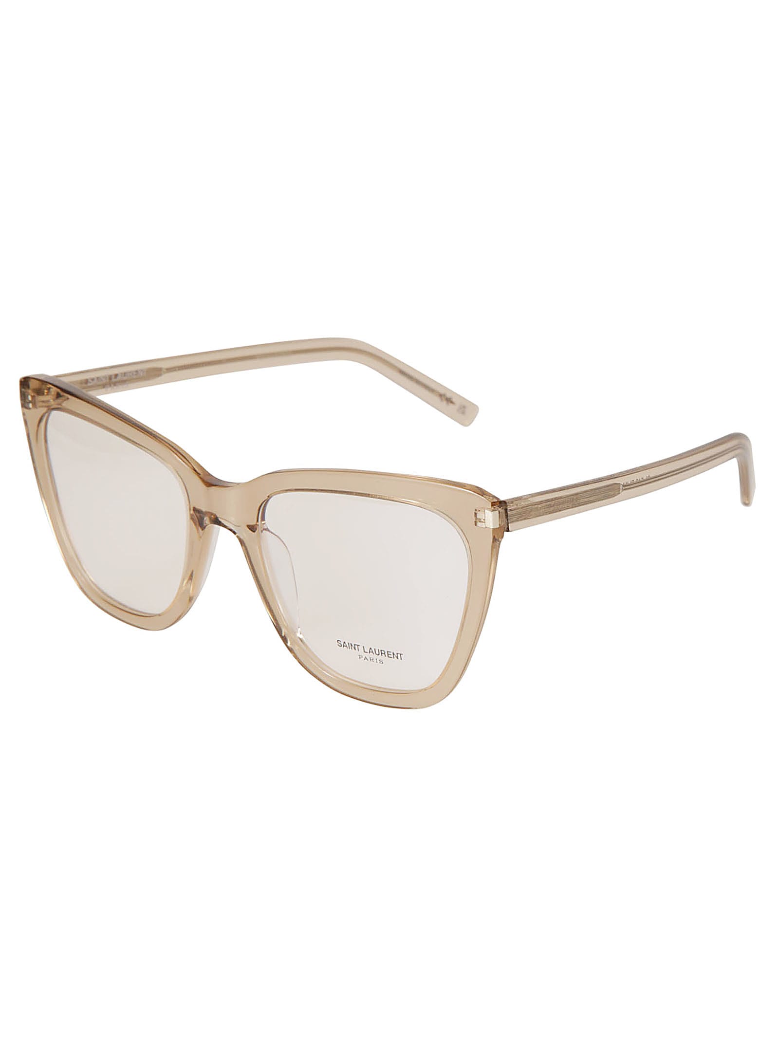 Shop Saint Laurent Sl 548 Slim Frame In Brown