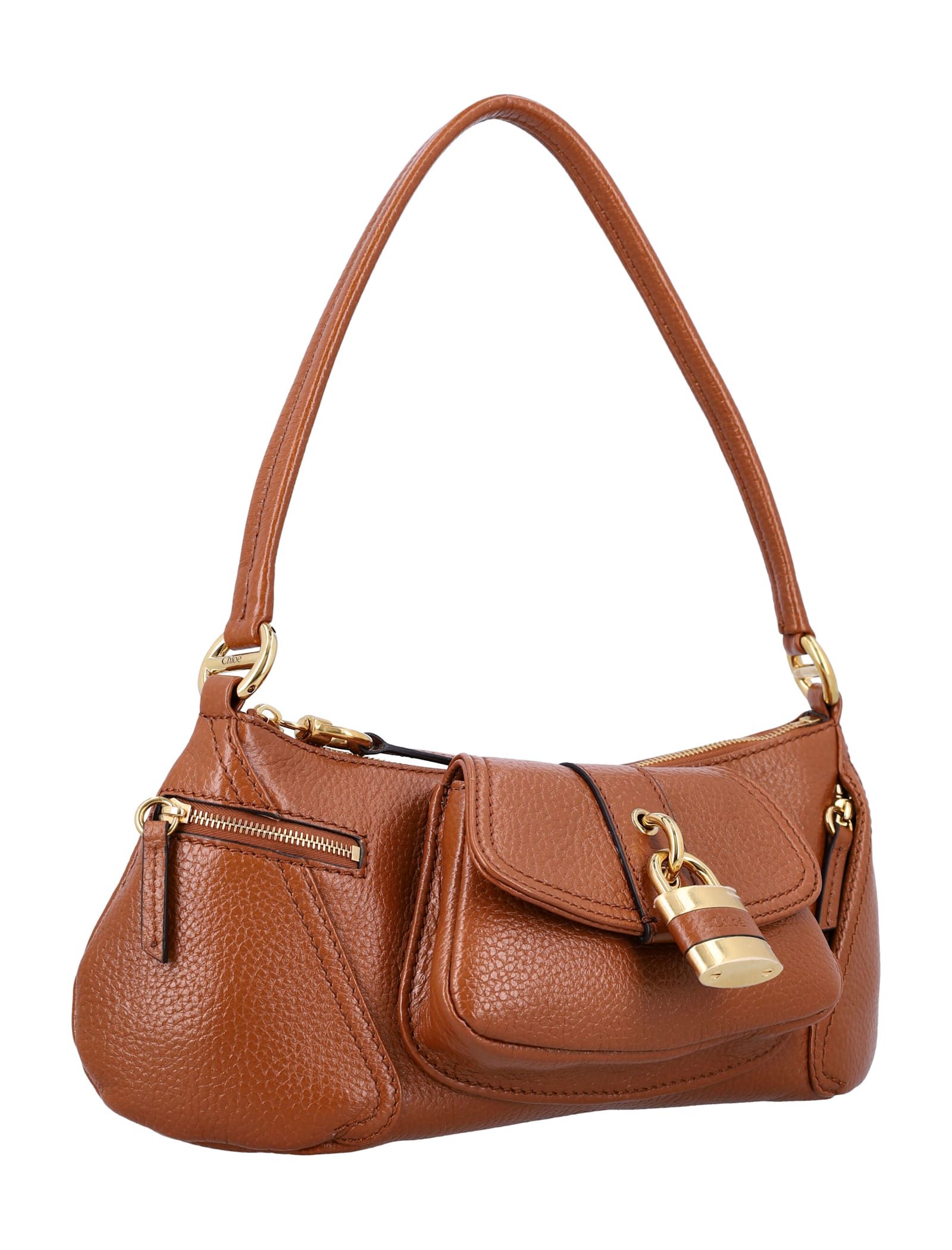 Shop Chloé The 99 Shoulder Bag In Clay Brown