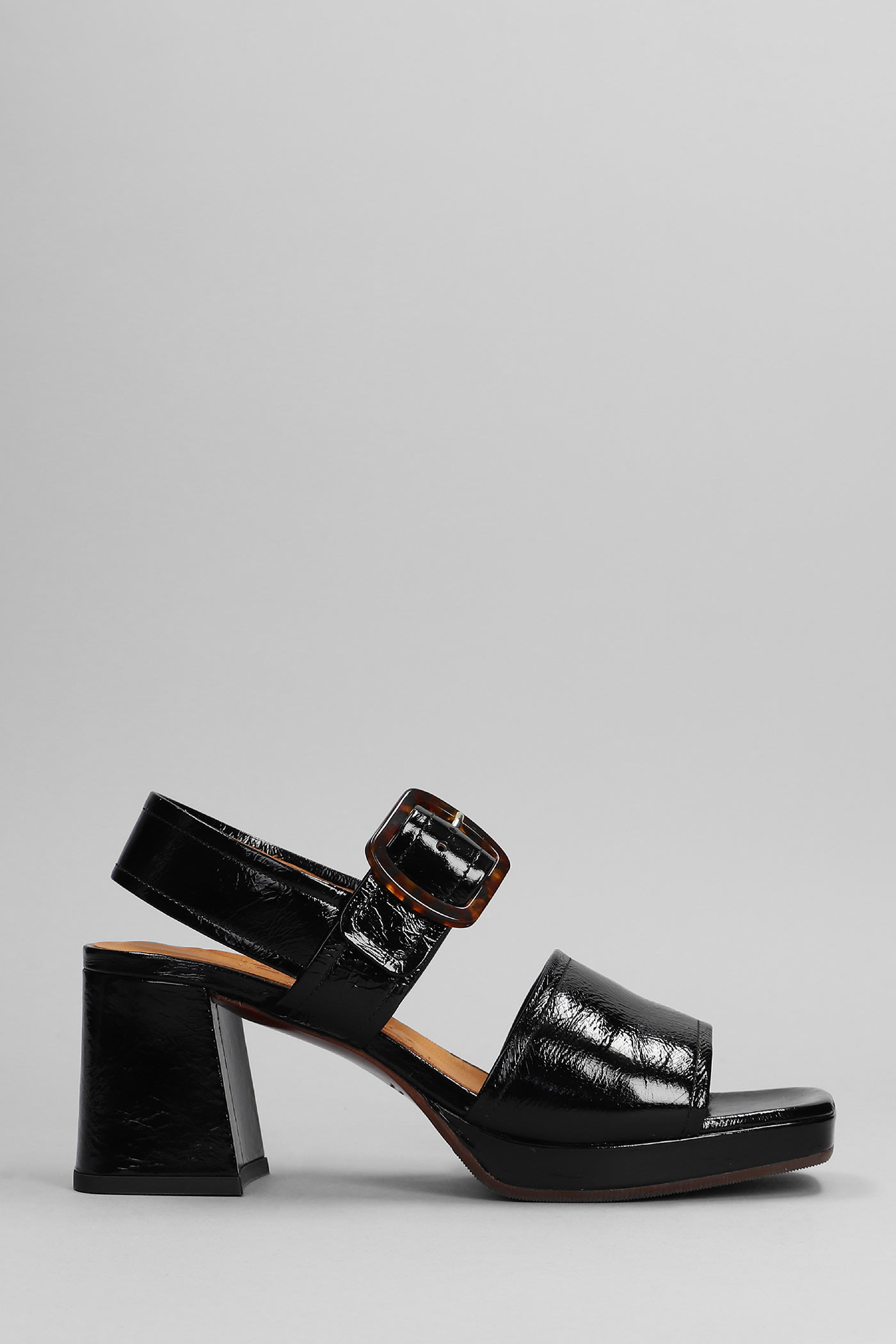 Chie Mihara Ginka 42 Sandals In Black Leather