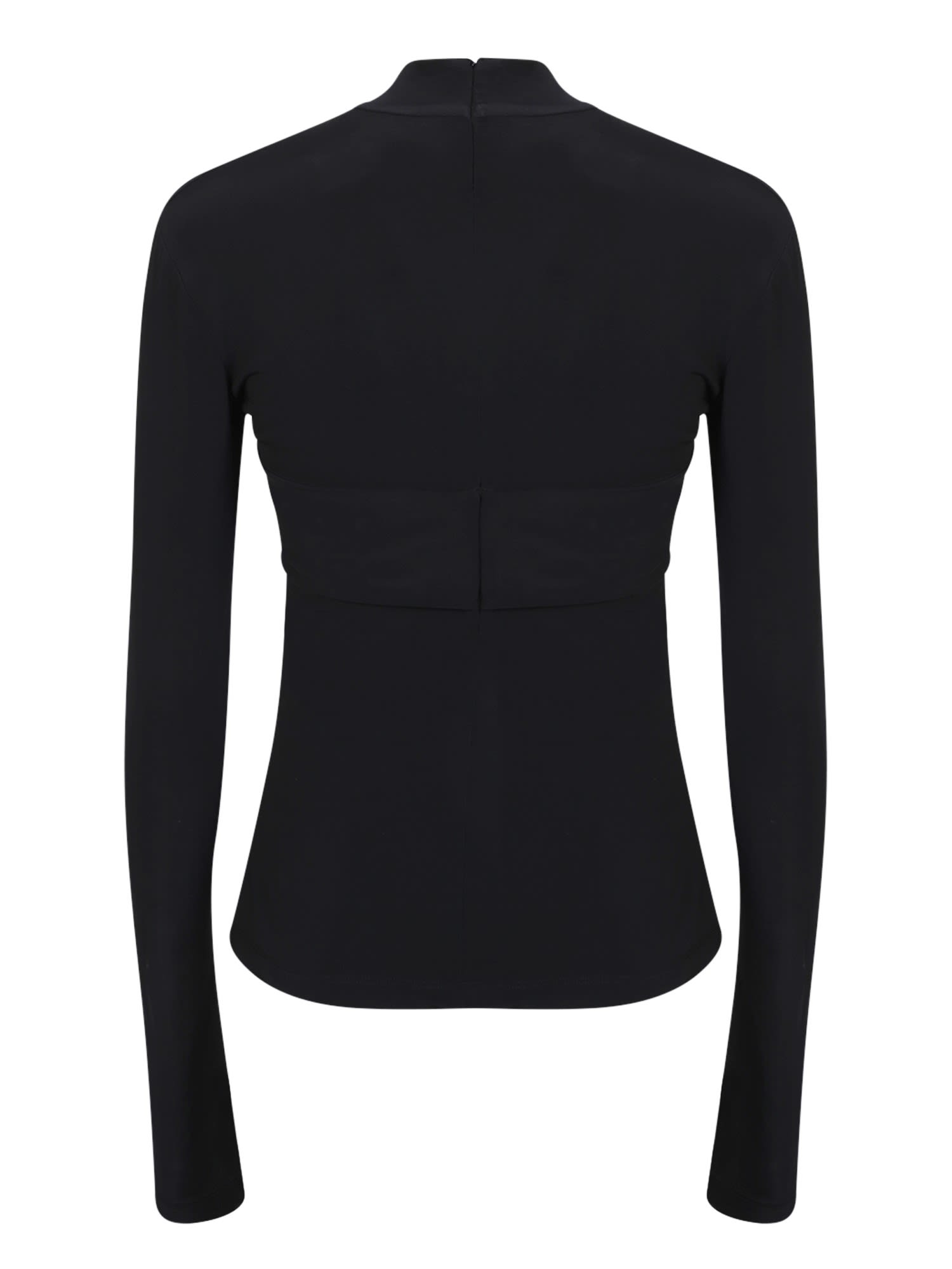 Shop Ambush High Neck Top In Black