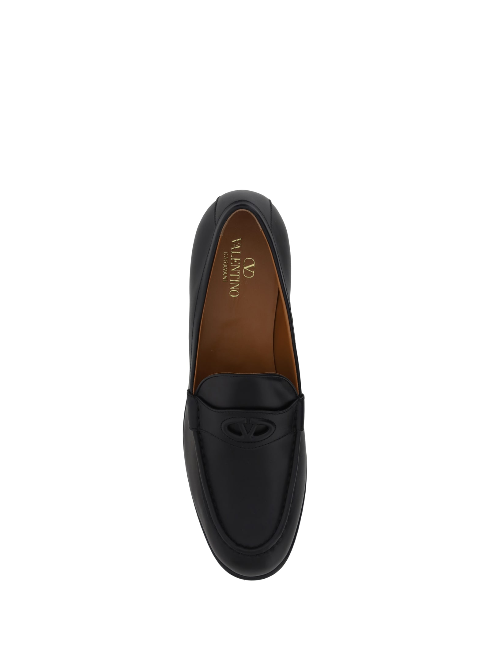 Shop Valentino New Vlogo Signature Loafers In Nero