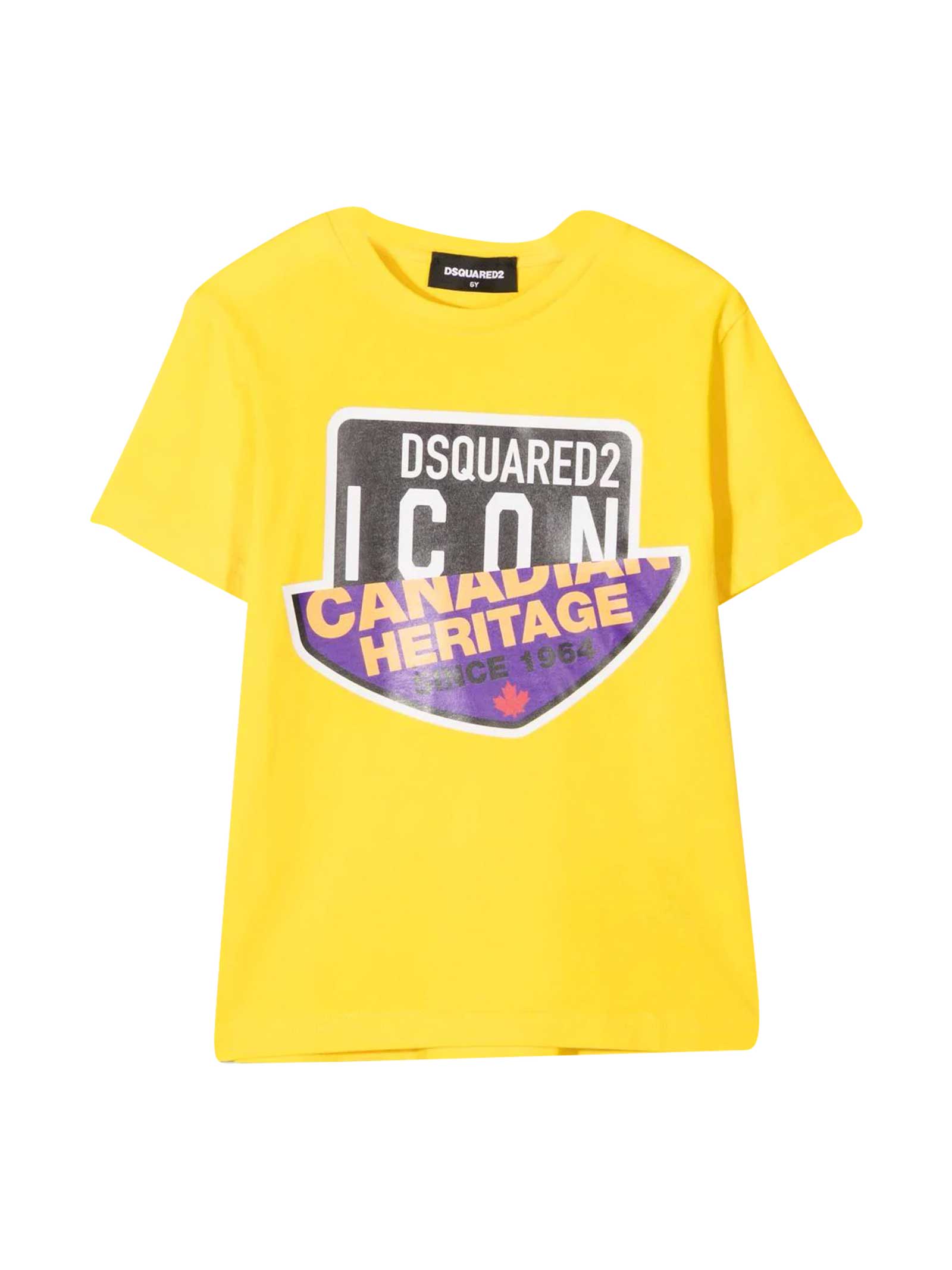 DSQUARED2 T-SHIRT WITH ICON LOGO,DQ0244D002F DQ214