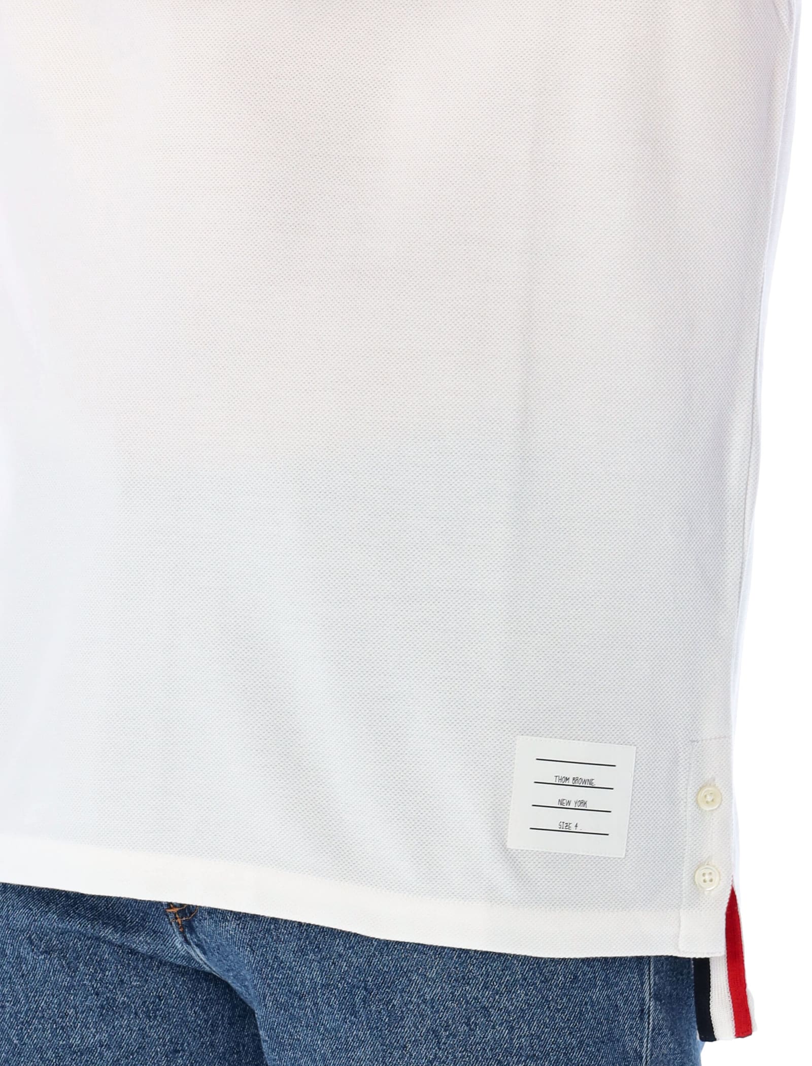 Shop Thom Browne Relaxed Fit Ss Tee In White