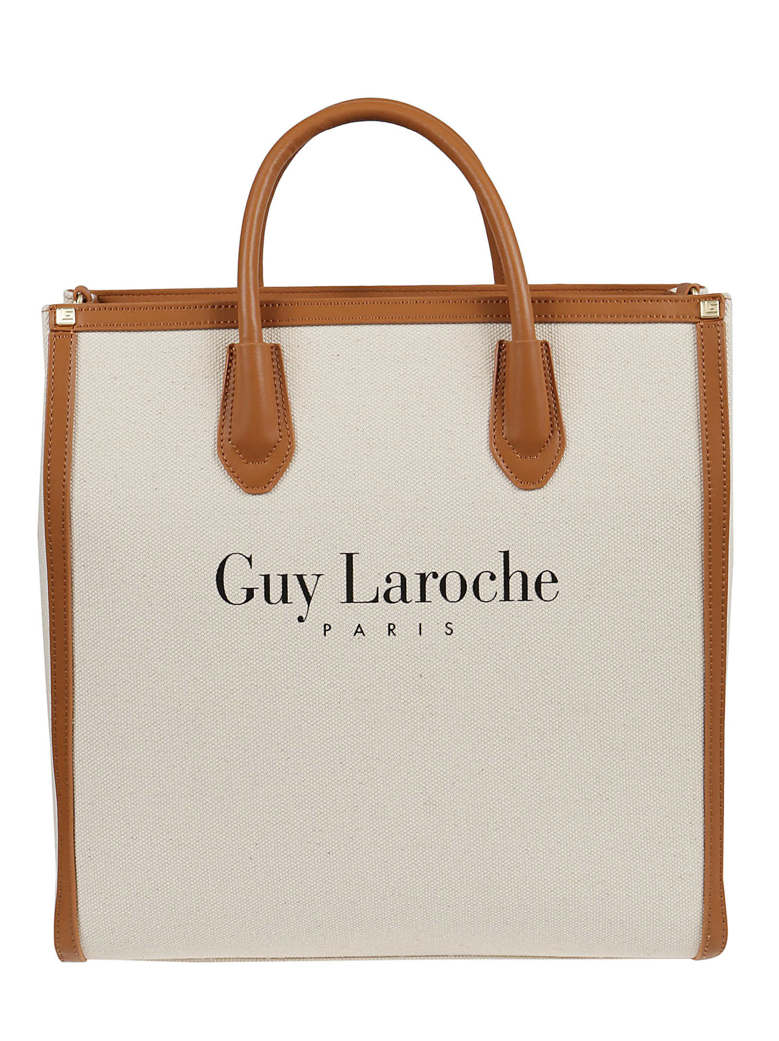 Guy Laroche Vertical Tote Bag In Tan
