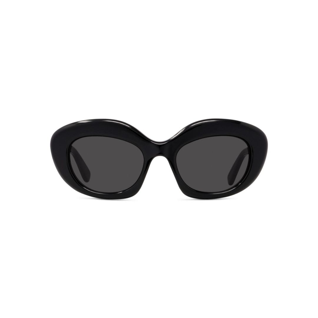 Loewe Curvy 51mm Cat Sunglasses In Black
