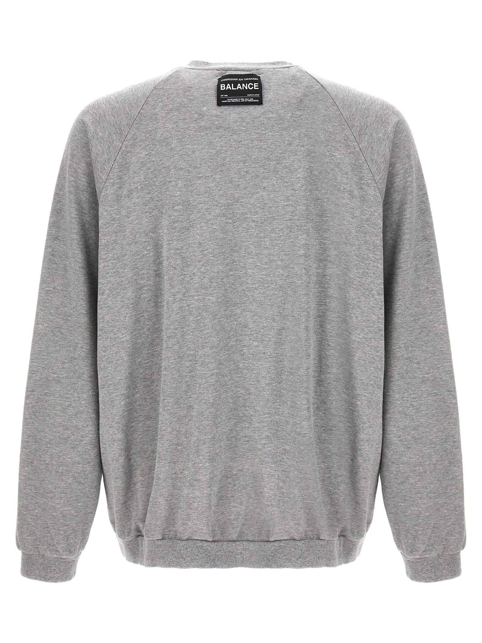 Shop Undercover Chaos And Balance Sweatshirt In Gray