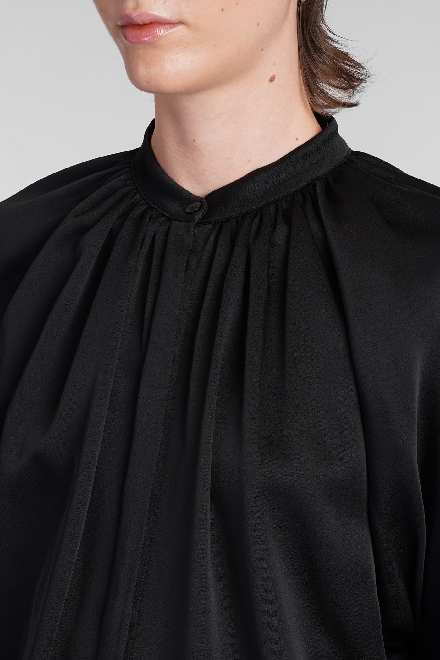 Shop Lanvin Blouse In Black Viscose