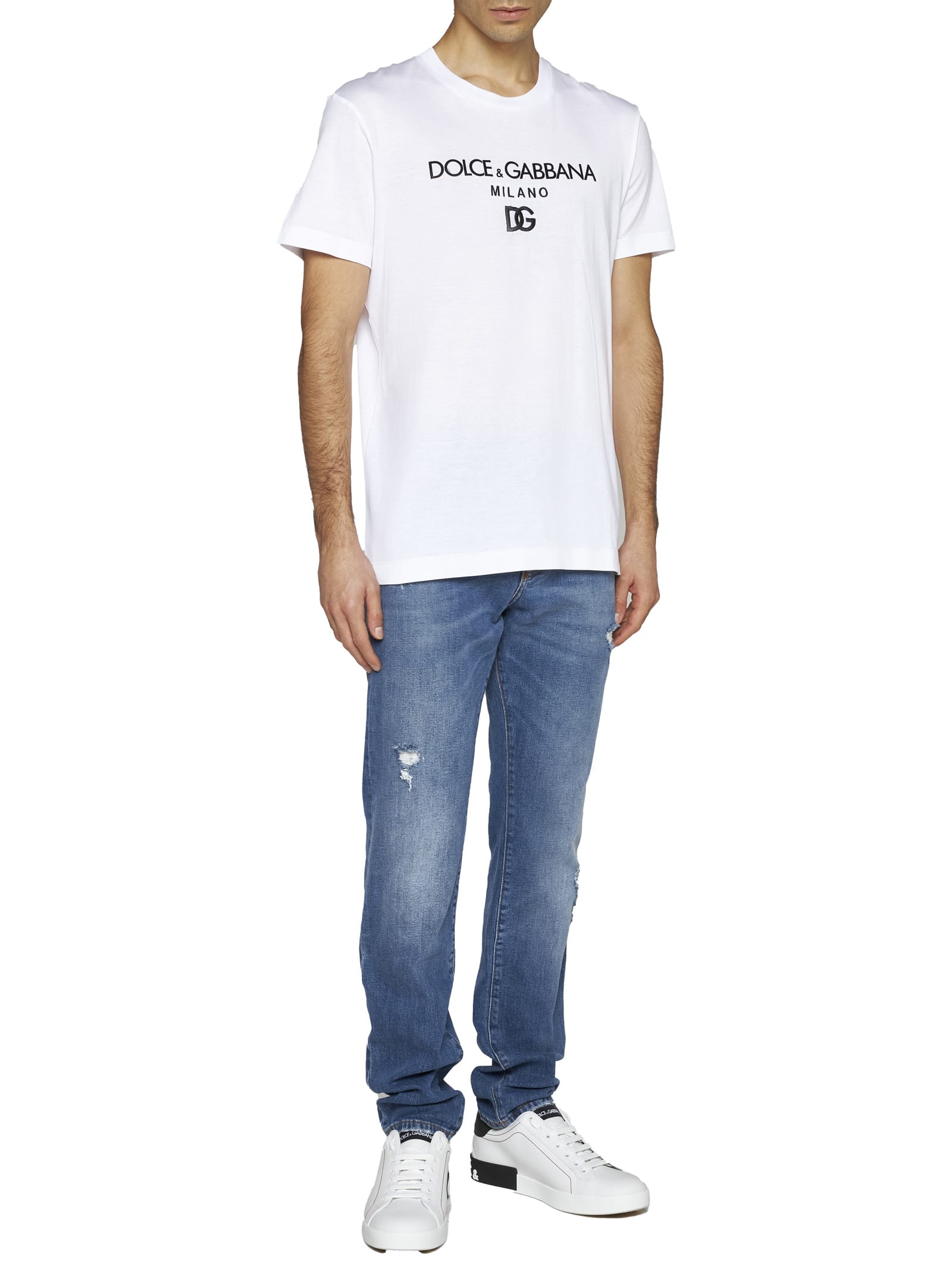Dolce & Gabbana White Cotton T-shirt
