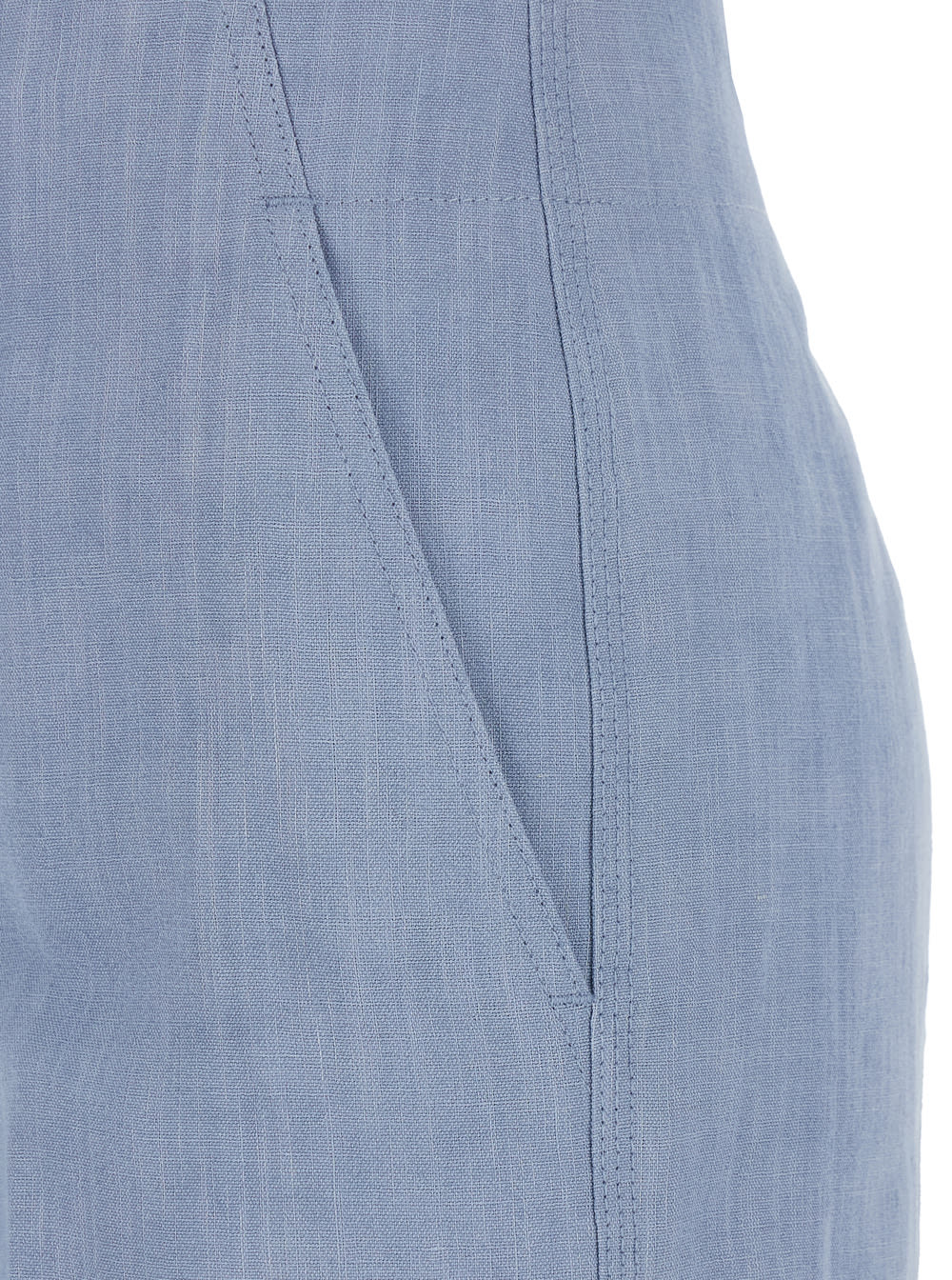 The Seafarer Colorado Light Blue Pants With Maxi Pocket Applied On The Back In Fabric Woman In Light Blue