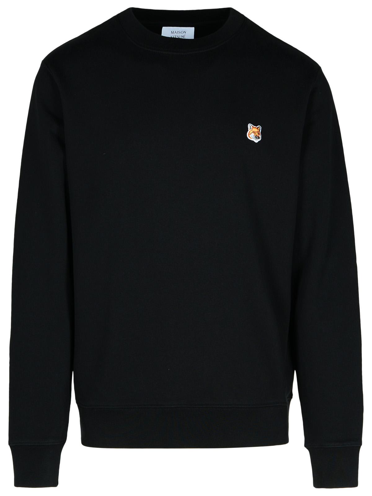 Maison Kitsuné Black Cotton Sweatshirt