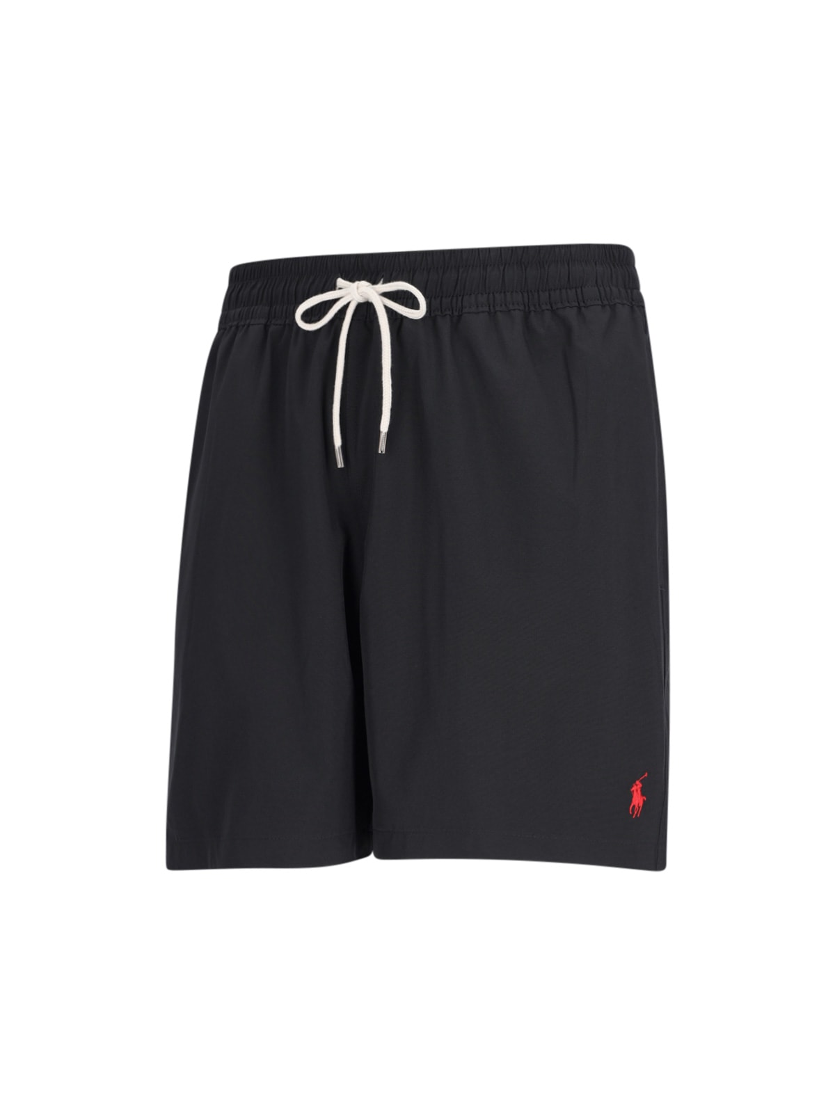 Shop Polo Ralph Lauren Traveler Swimming Shorts Swimwear In Polo Black