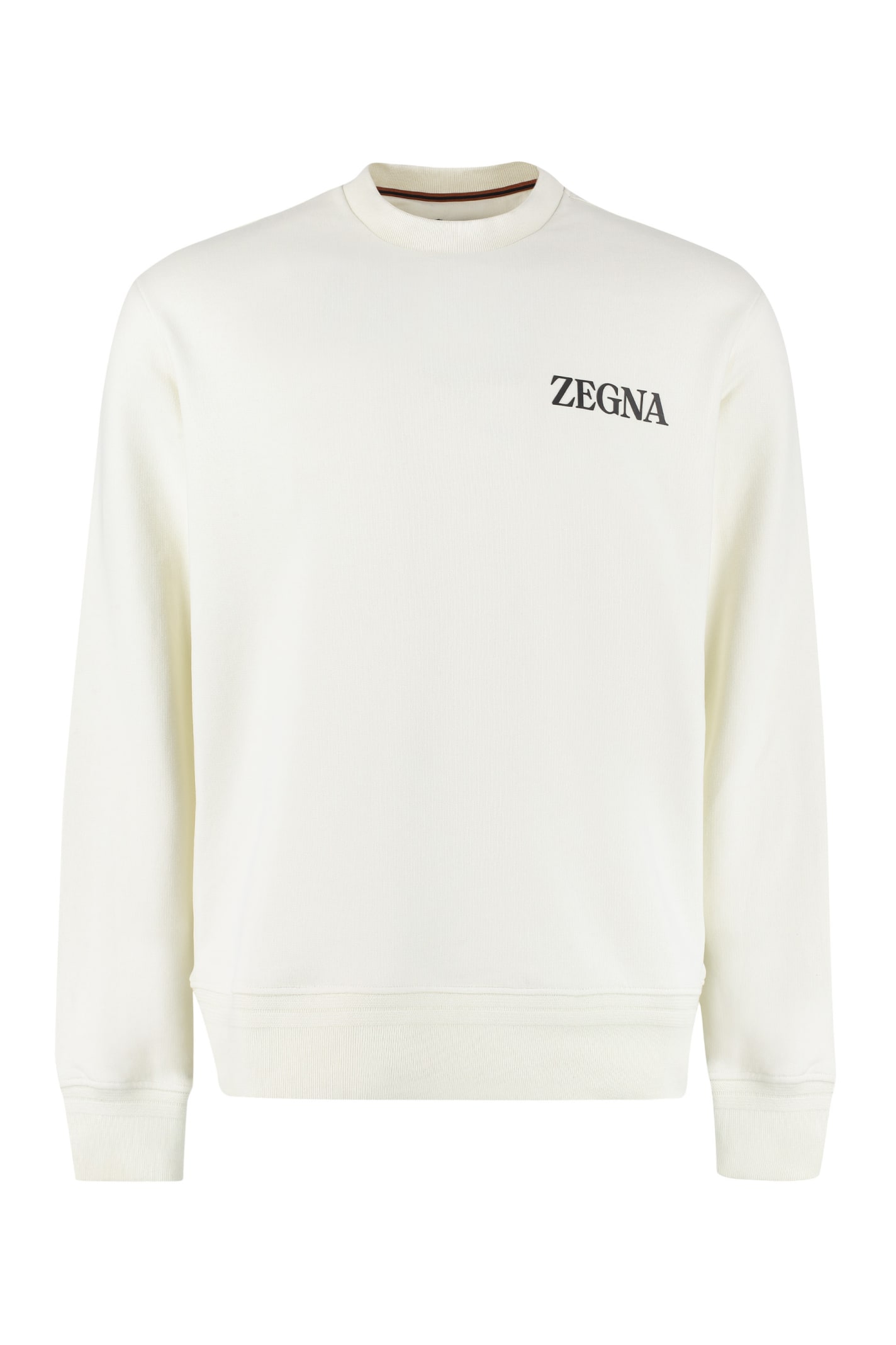 Z Zegna Logo Detail Cotton Sweatshirt