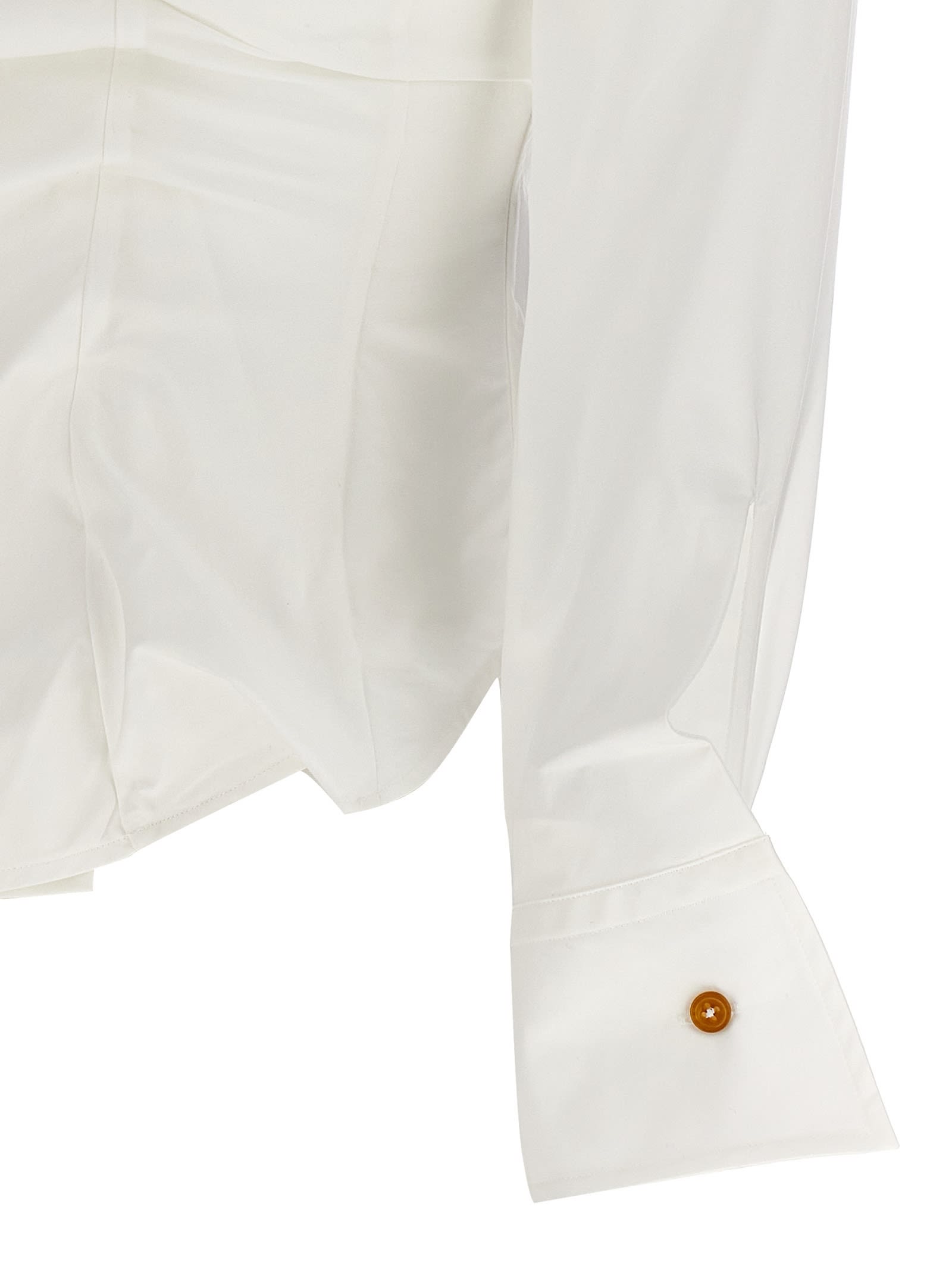 Shop Vivienne Westwood Drunken Shirt In White