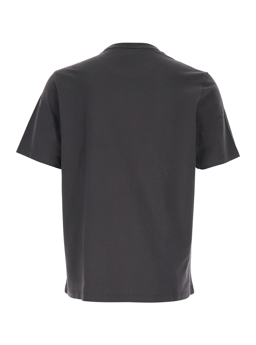 Maison Kitsuné Fox Head Regular Fit Cotton T-shirt In Gray