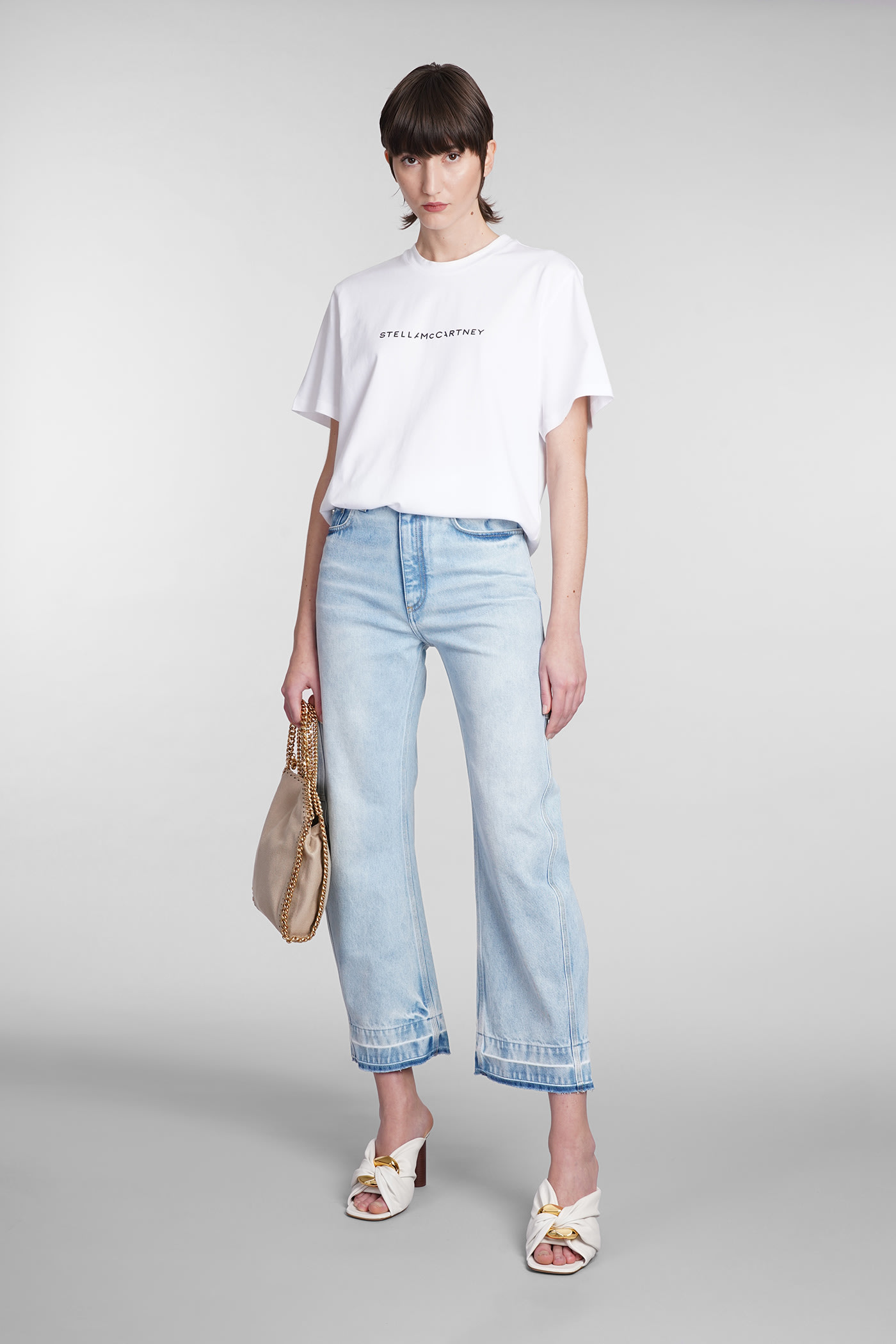 Shop Stella Mccartney Jeans In Blue Cotton