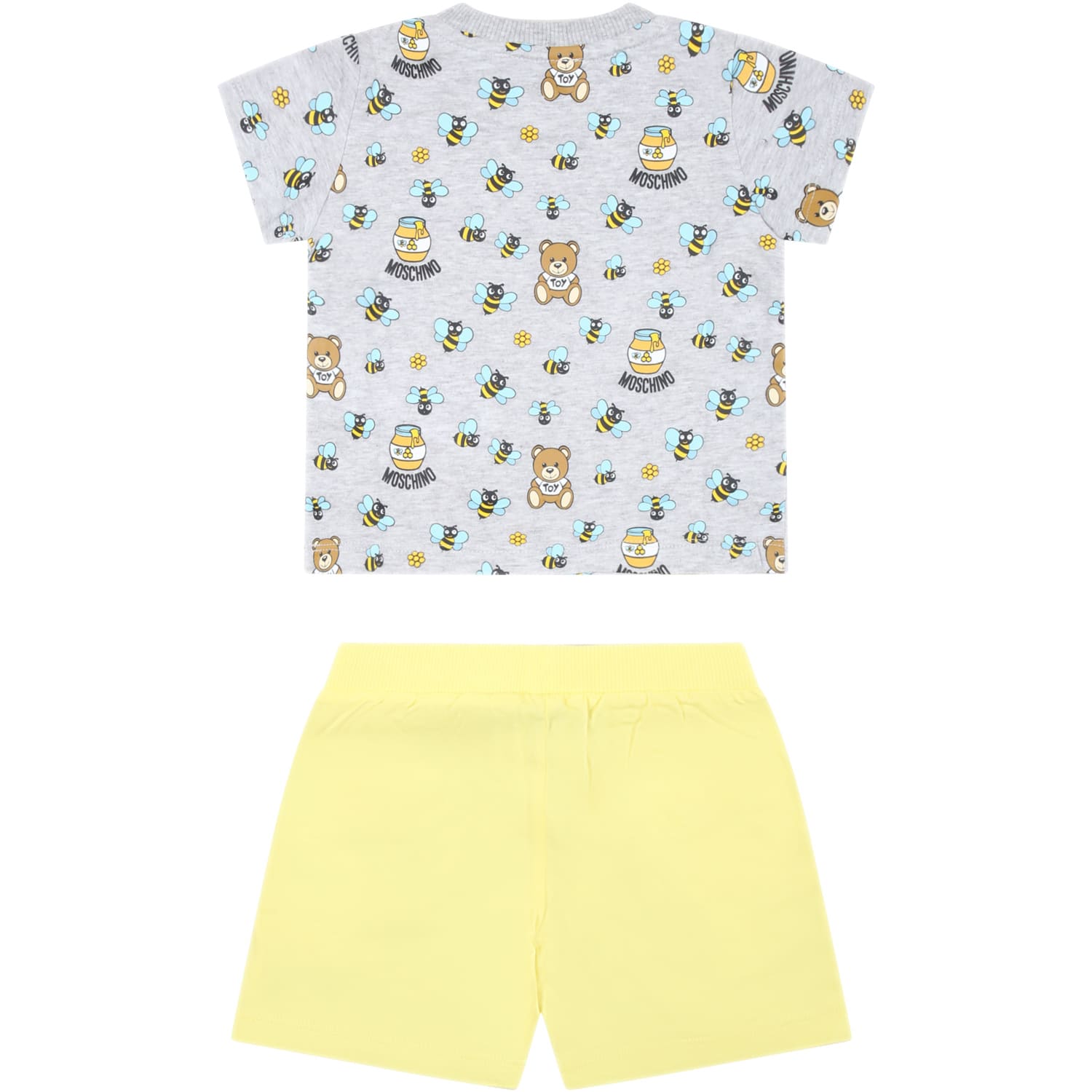 Shop Moschino Multicolor Set For Baby Boy With Teddy Bear