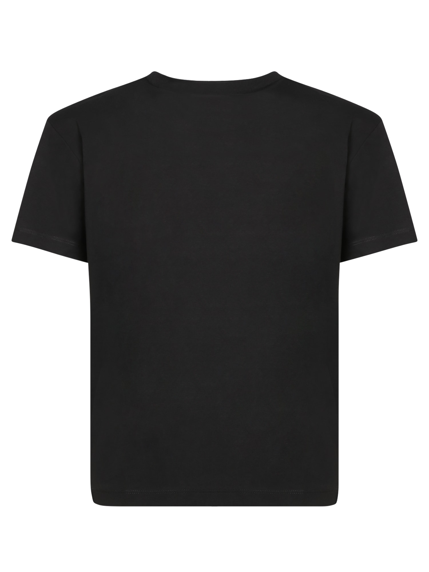 Shop Dsquared2 Black Cotton T-shirt With Red Logo In White